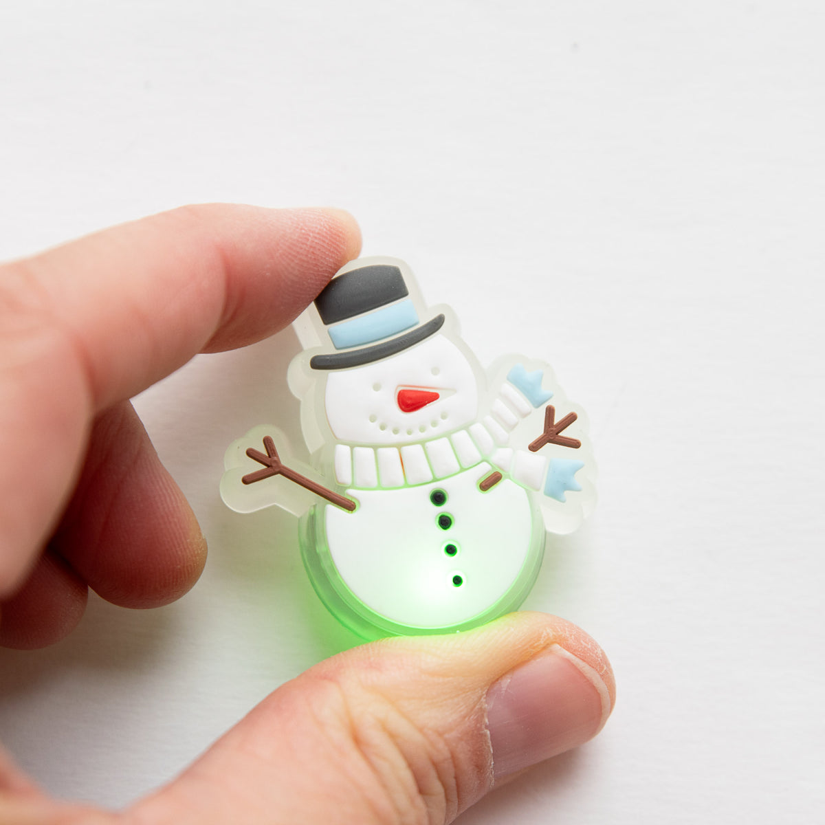 Charm LED pour Crocs Bonhomme de neige