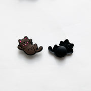 Accessoires pour Crocs Chat Marron sur le dos