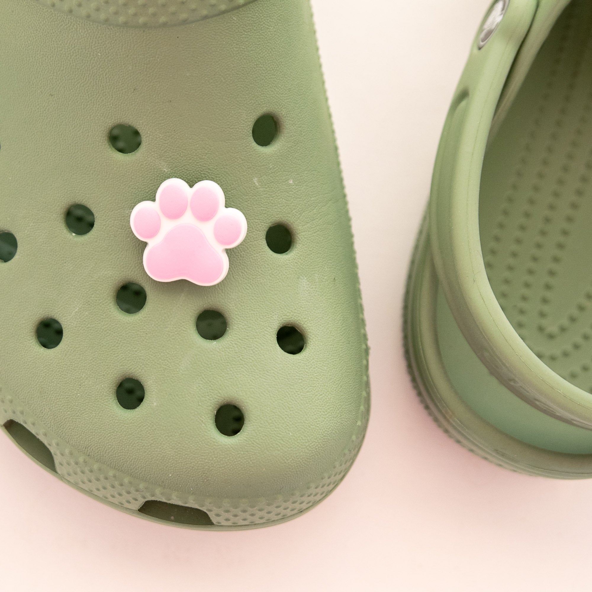 Accessoires pour Crocs Patte de Chat Rose
