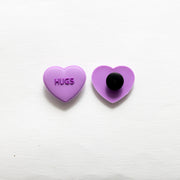 Accessoires pour Crocs Coeur Violet Hugs