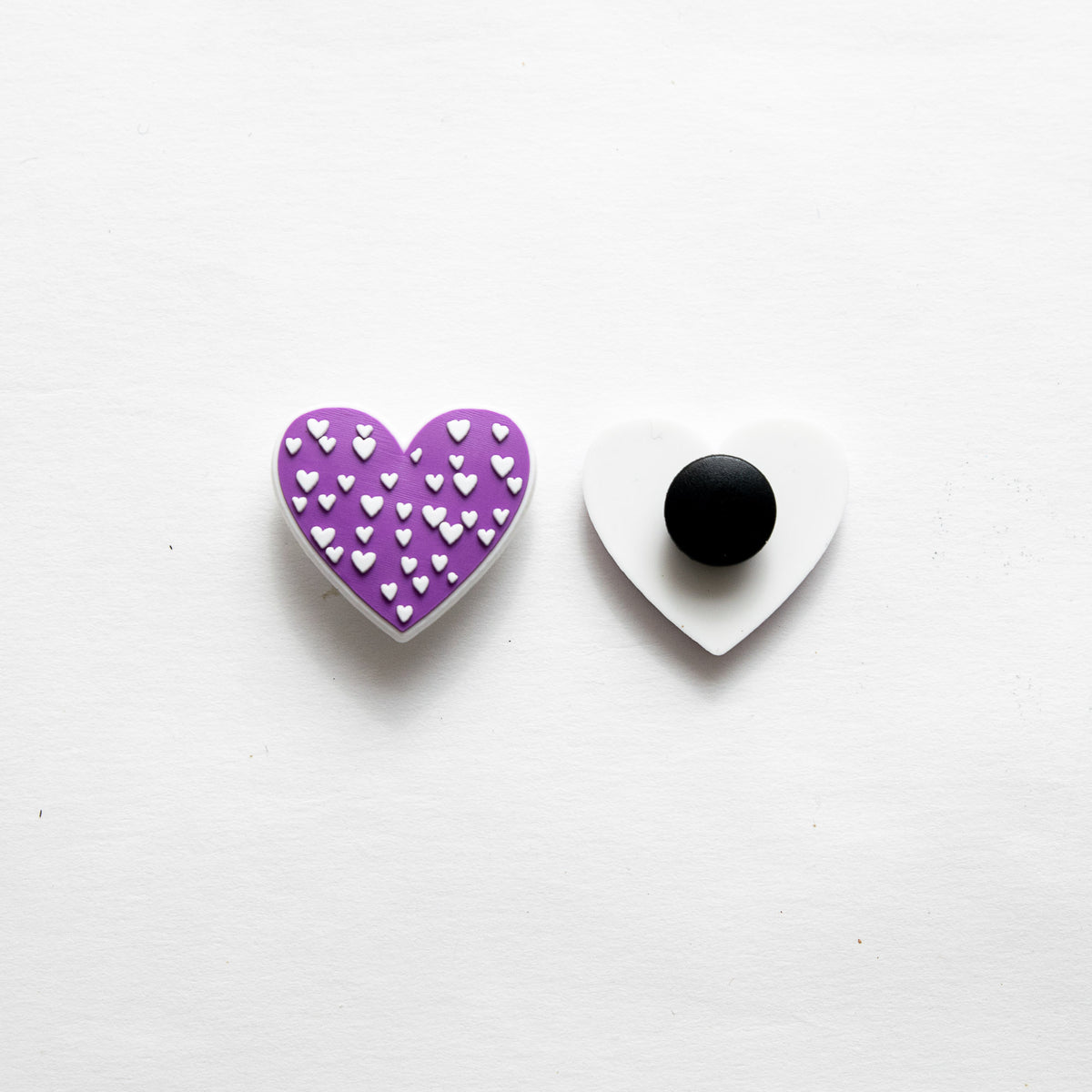 Accessoires pour Crocs Coeur Violet à petits Coeurs
