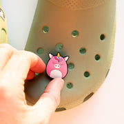 Accessoires für Crocs Lila Einhorn Katze