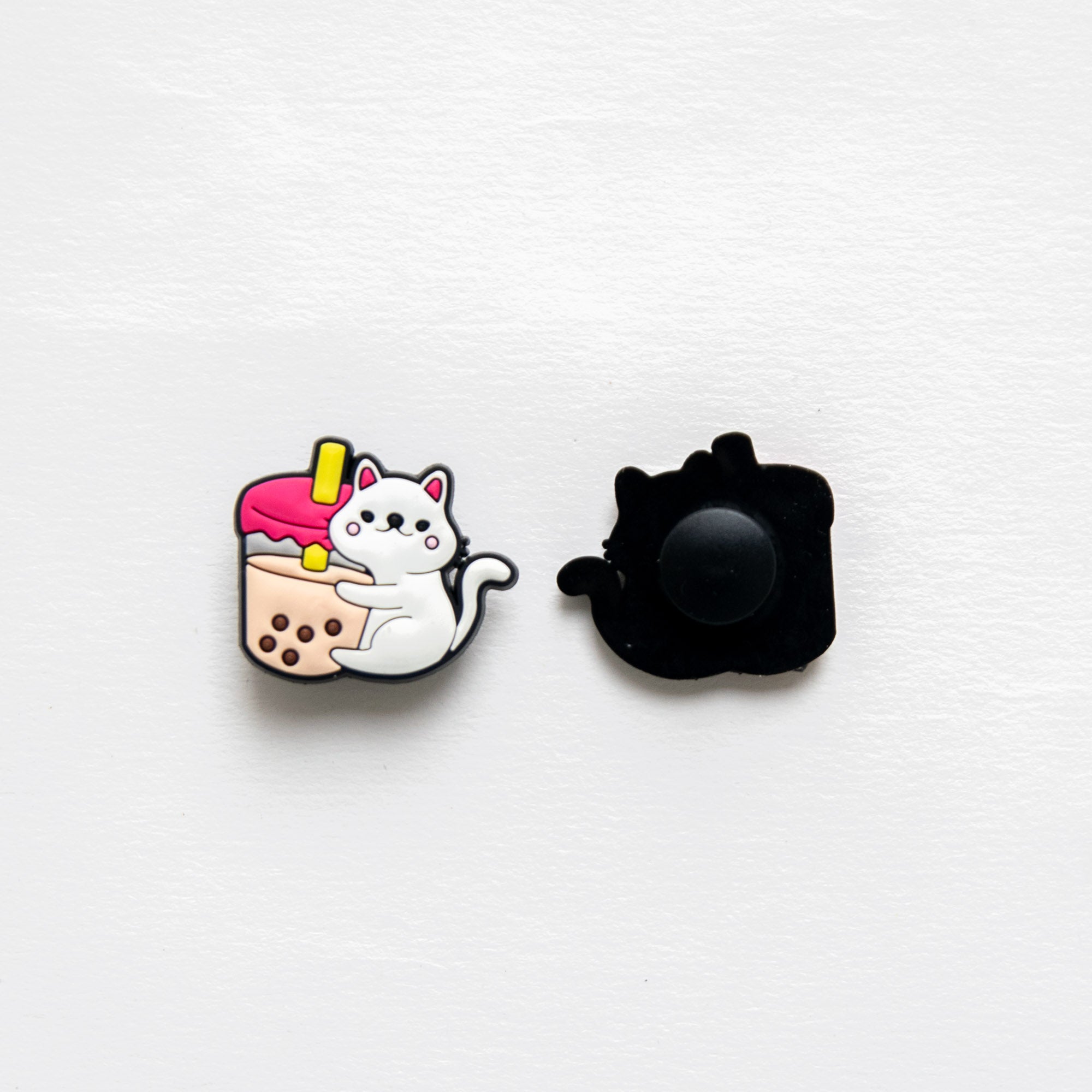 Accessoires pour Crocs Chat Blanc & Bubble Tea
