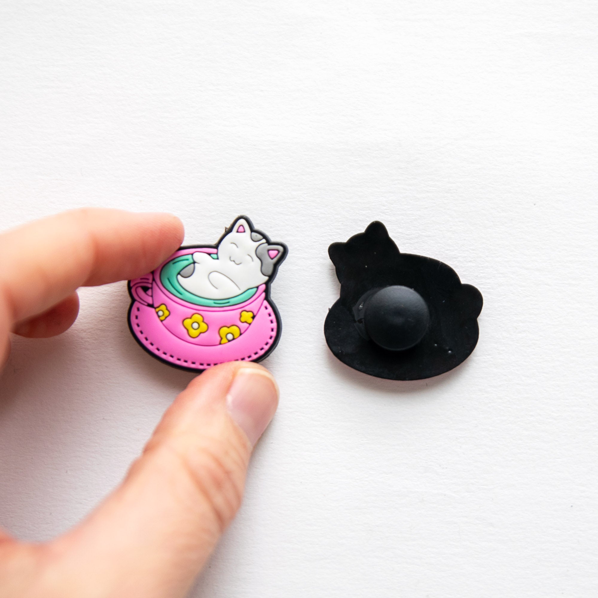 Accessoires für Crocs Lila Einhorn Katze