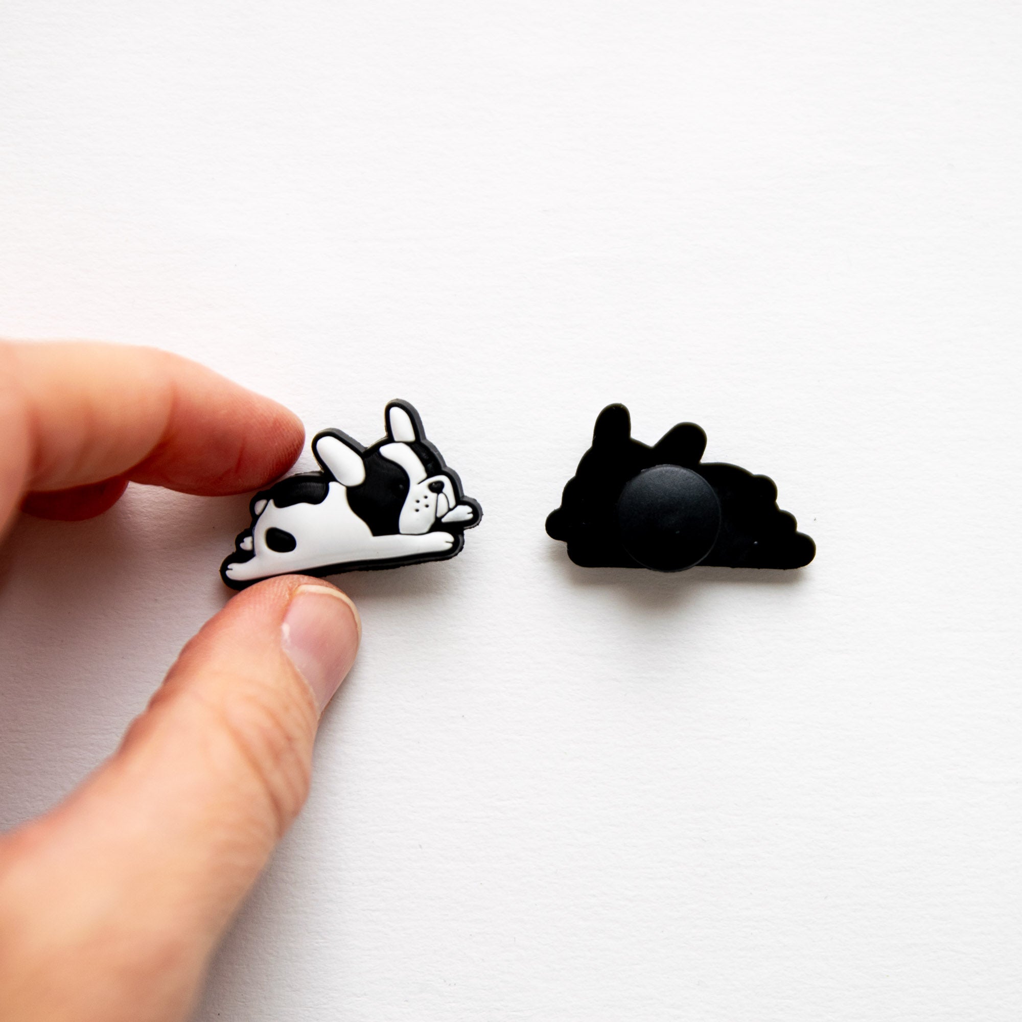 Accessoires pour Crocs Bouledogue Français Noir