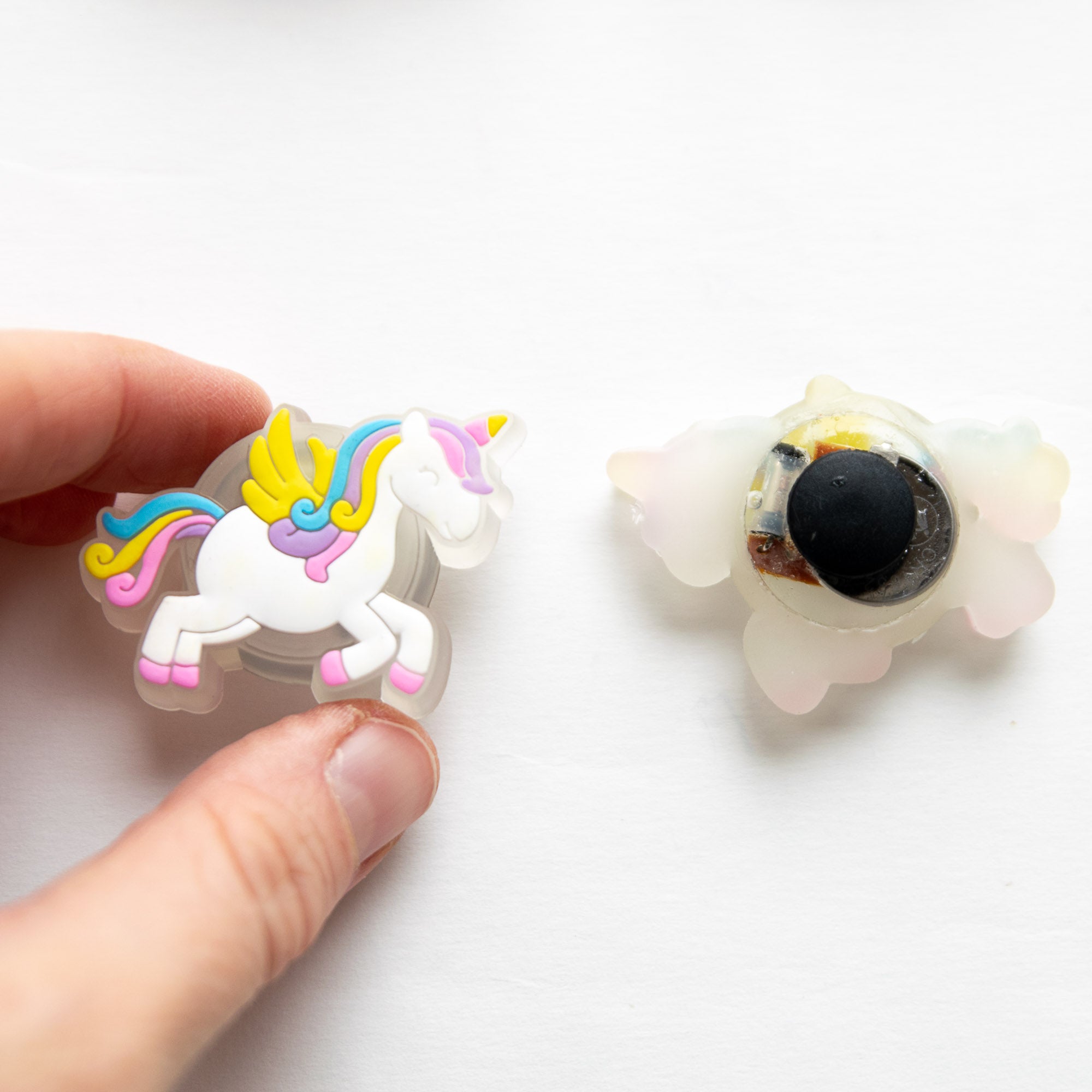 Accessoires für Crocs Lila Einhorn Katze