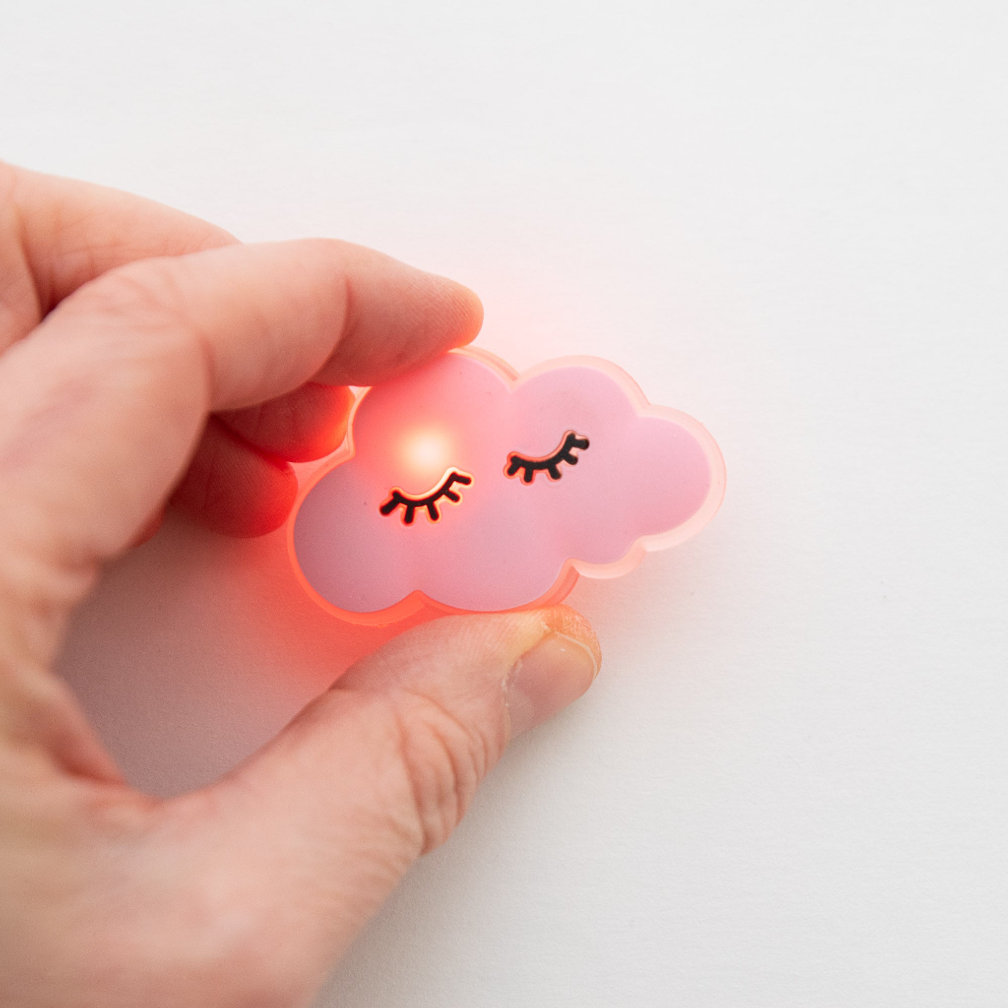 Charm LED Lumineux pour Crocs Nuage Rose