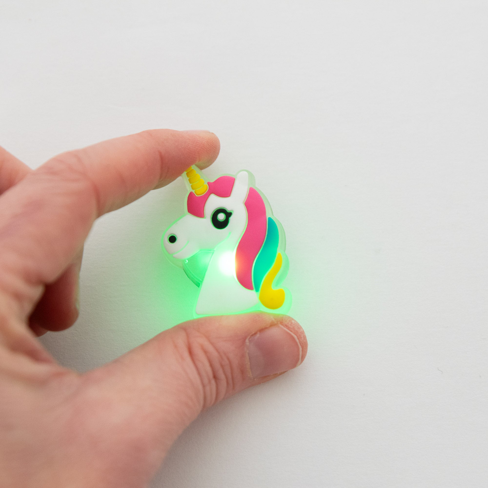 Charm LED Lumineux pour Crocs Licorne Profil
