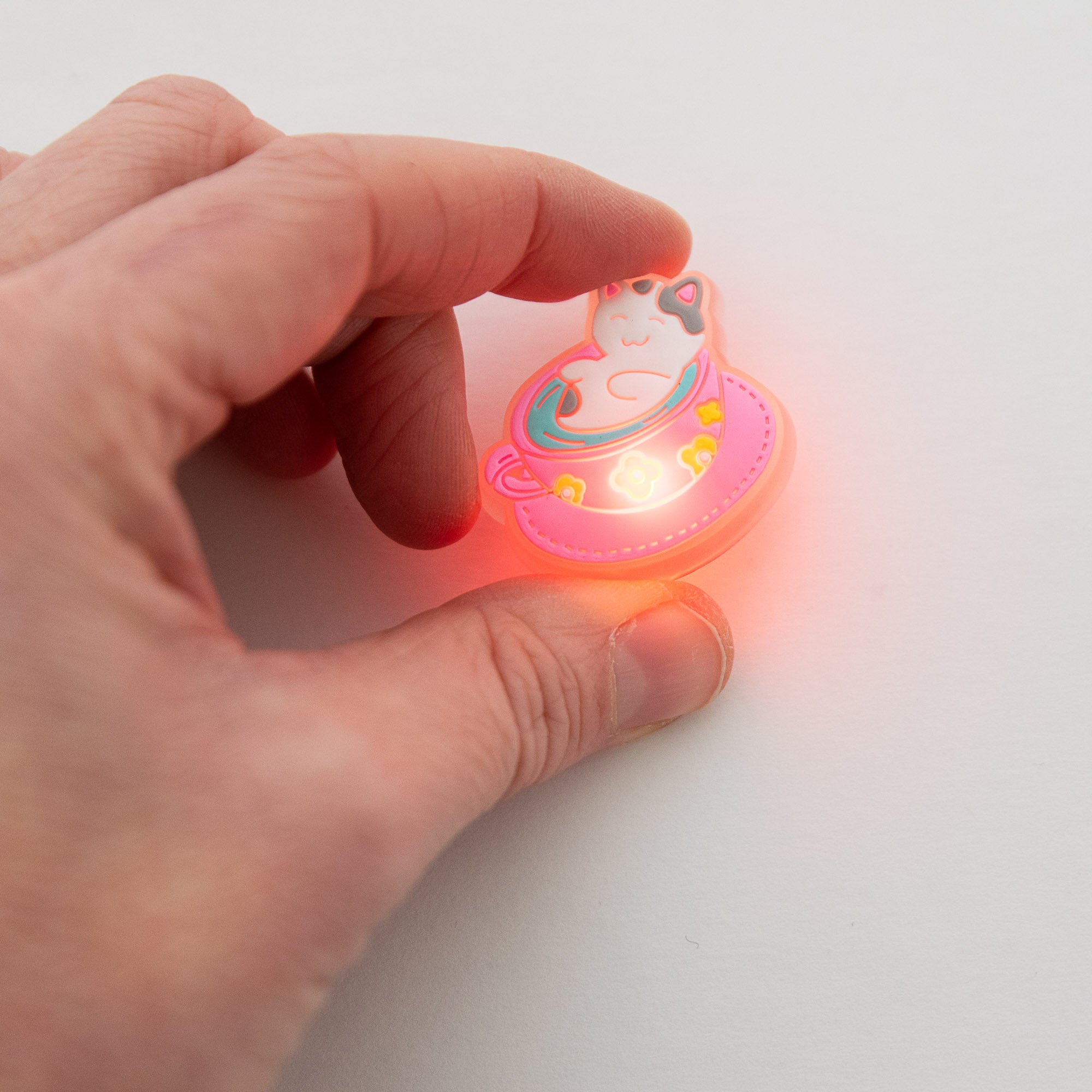 Charm LED Lumineux pour Crocs Chat & Tasse