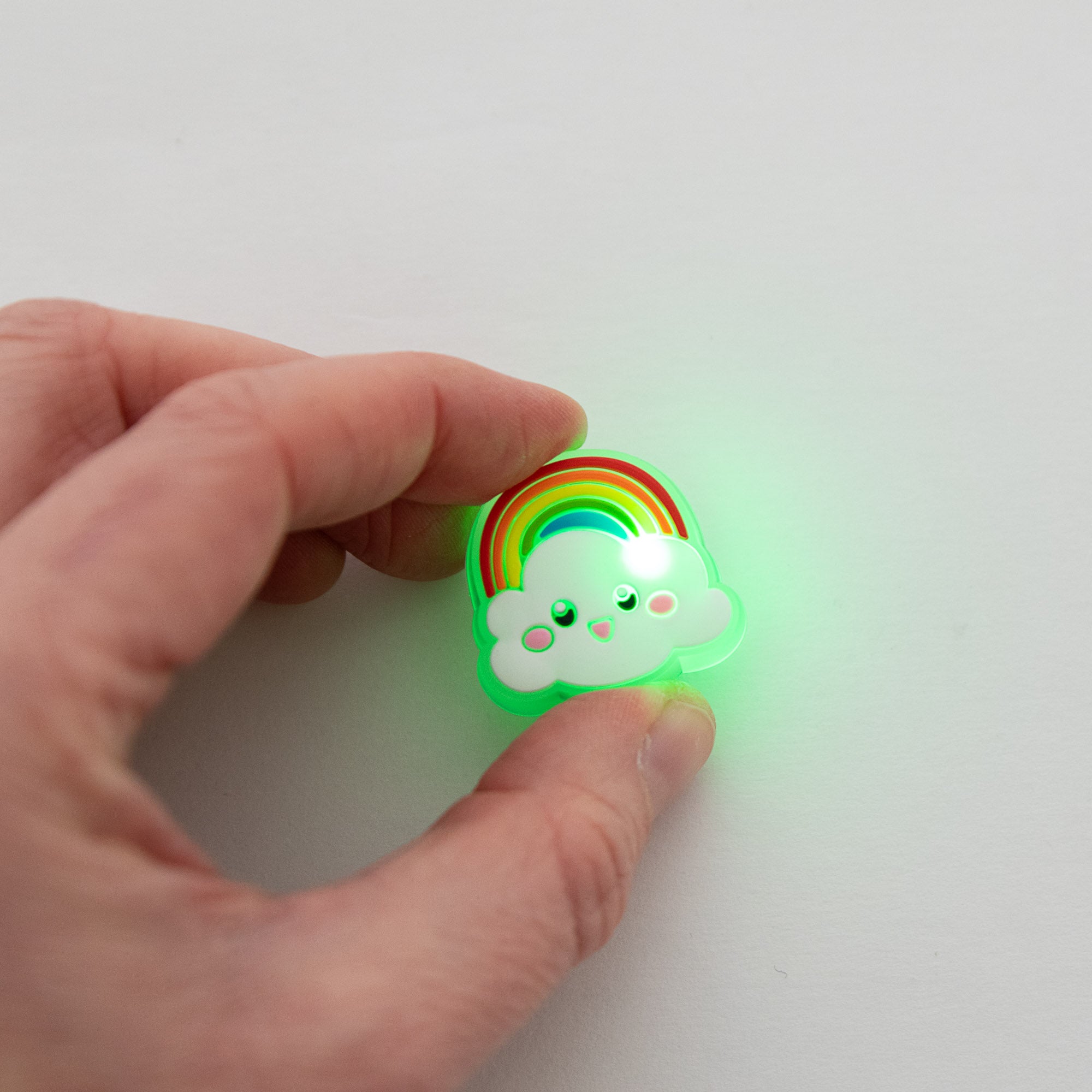 Charm LED Lumineux pour Crocs Nuage & Arc-en-ciel