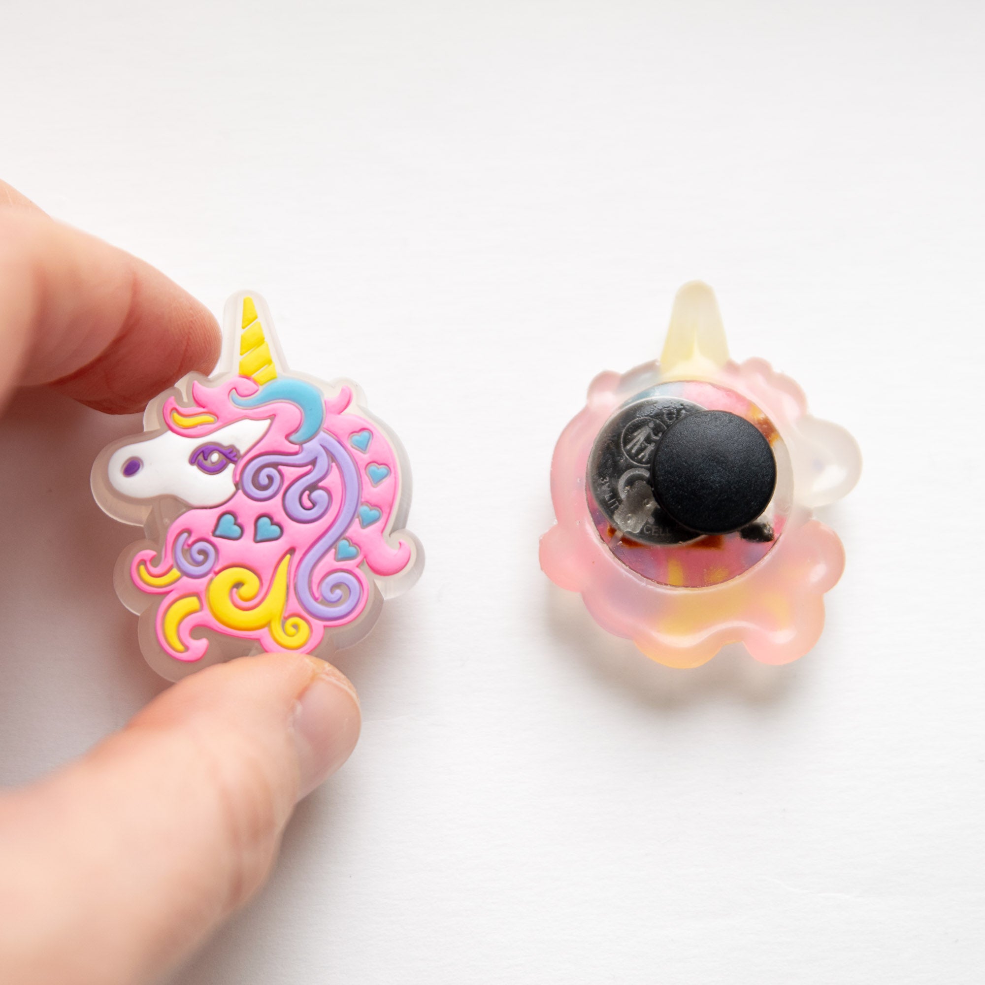Accessoires für Crocs Lila Einhorn Katze