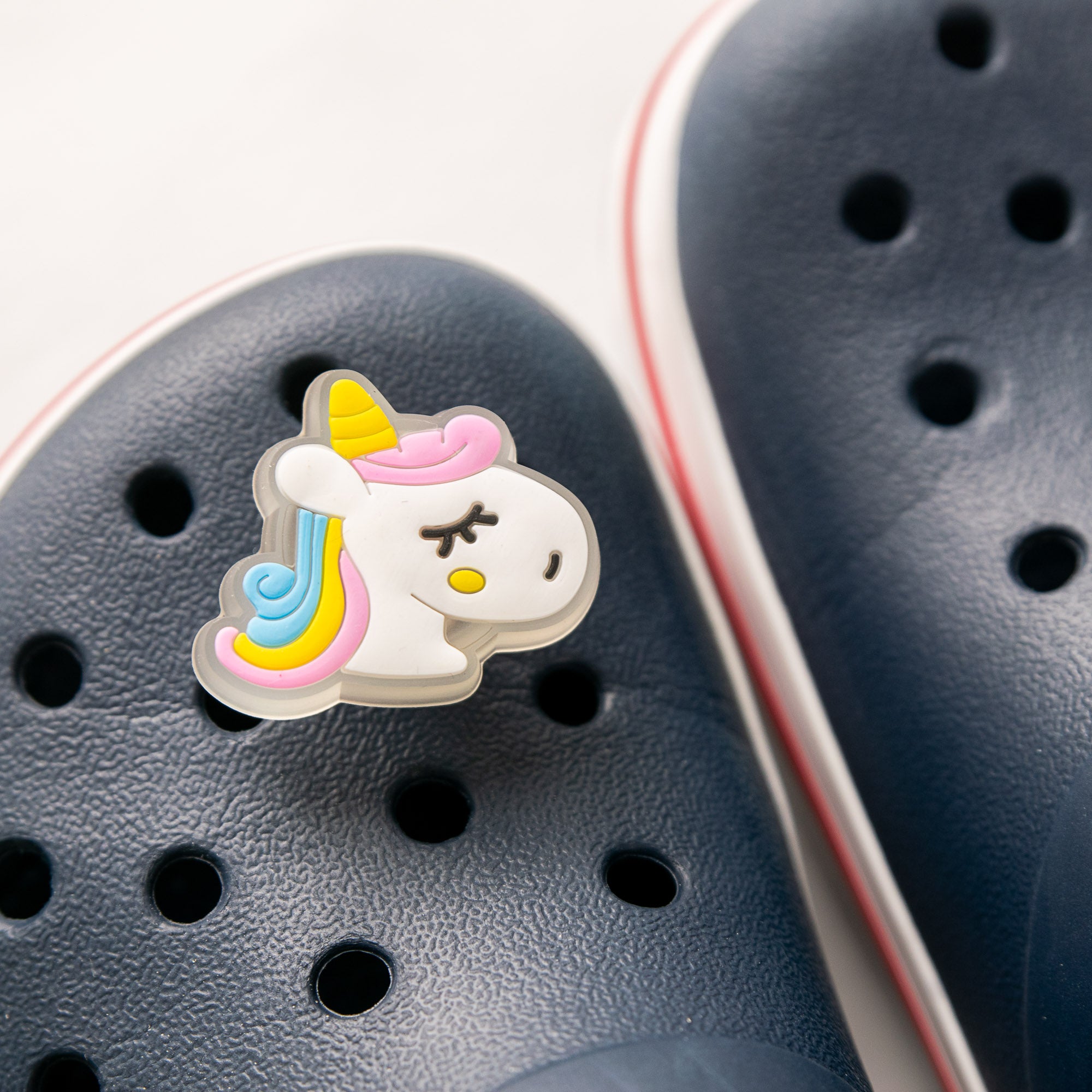 Charm LED Lumineux pour Crocs Tête de Licorne Yeux Fermés