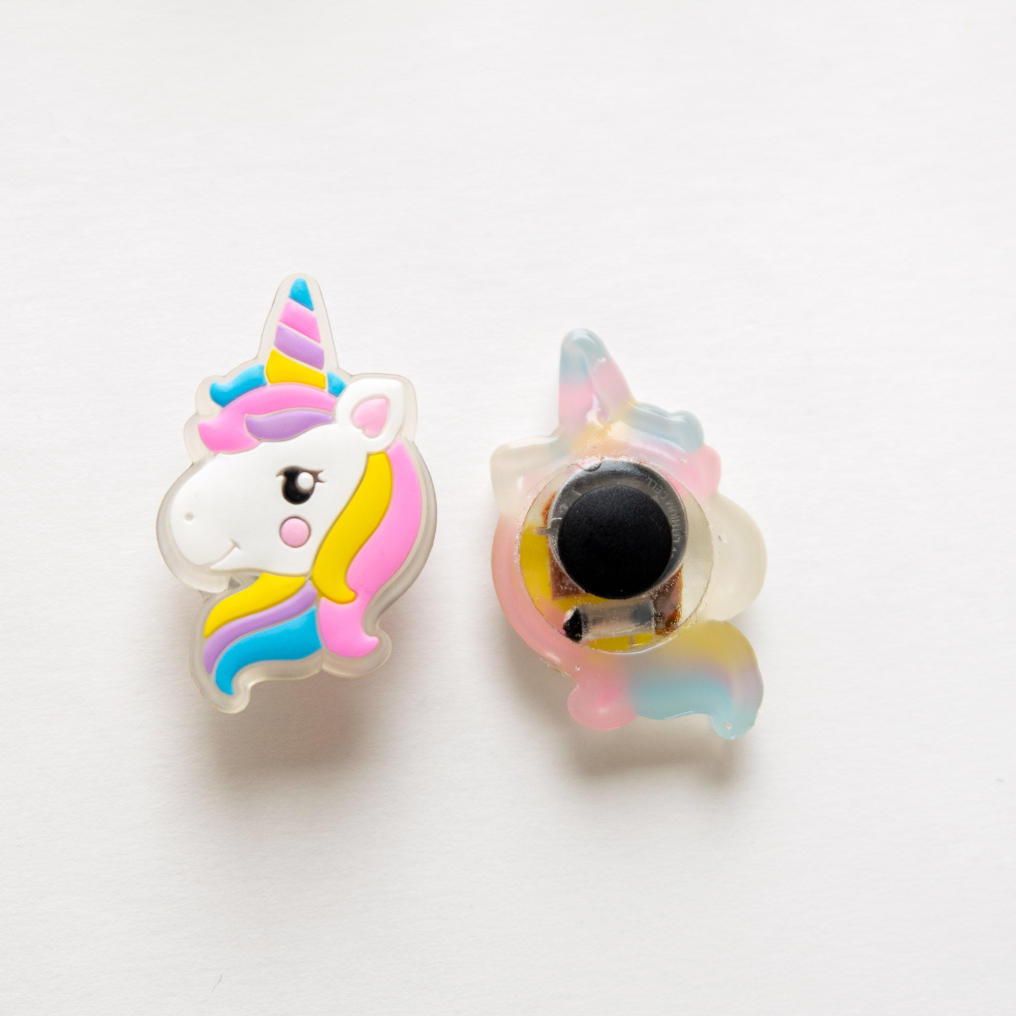 Charm LED Lumineux pour Crocs Tête de Licorne Yeux Ouverts