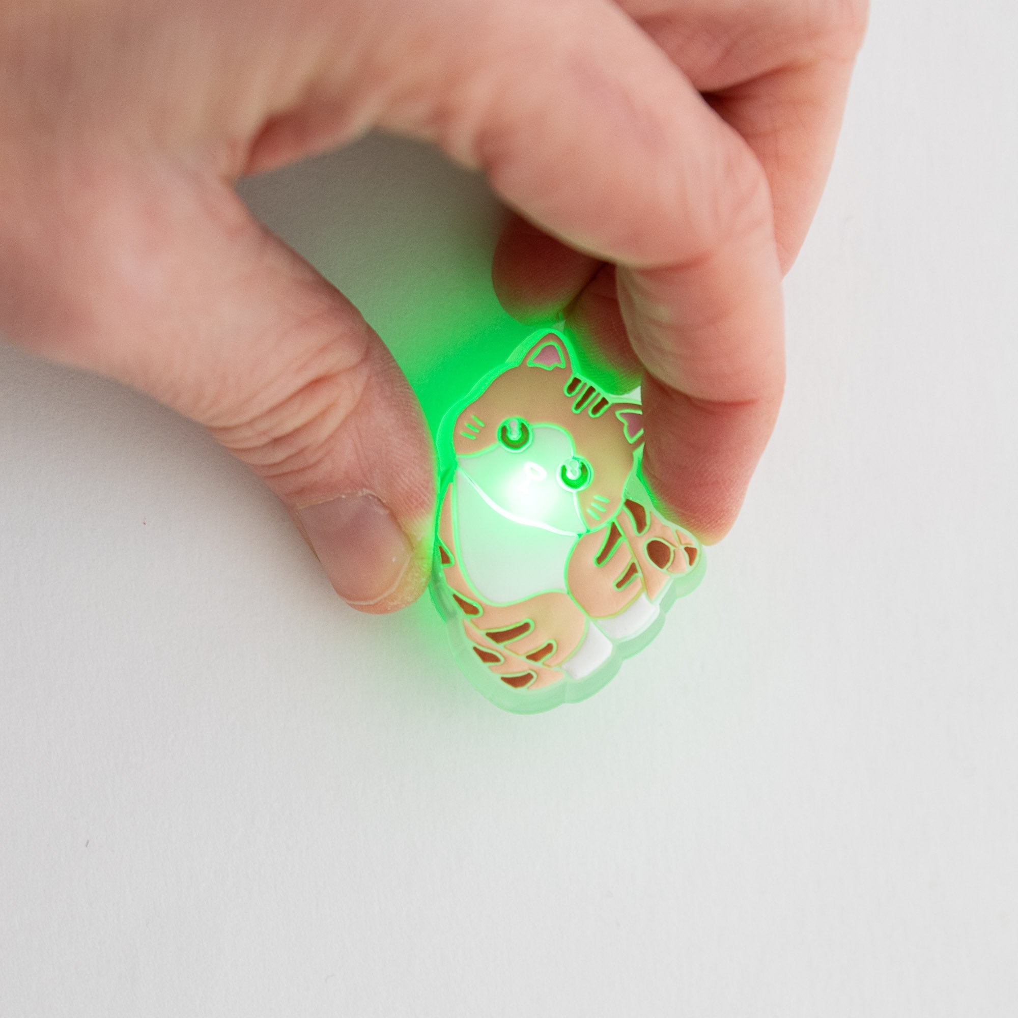 Charm LED Lumineux pour Crocs Chat Tête Penchée