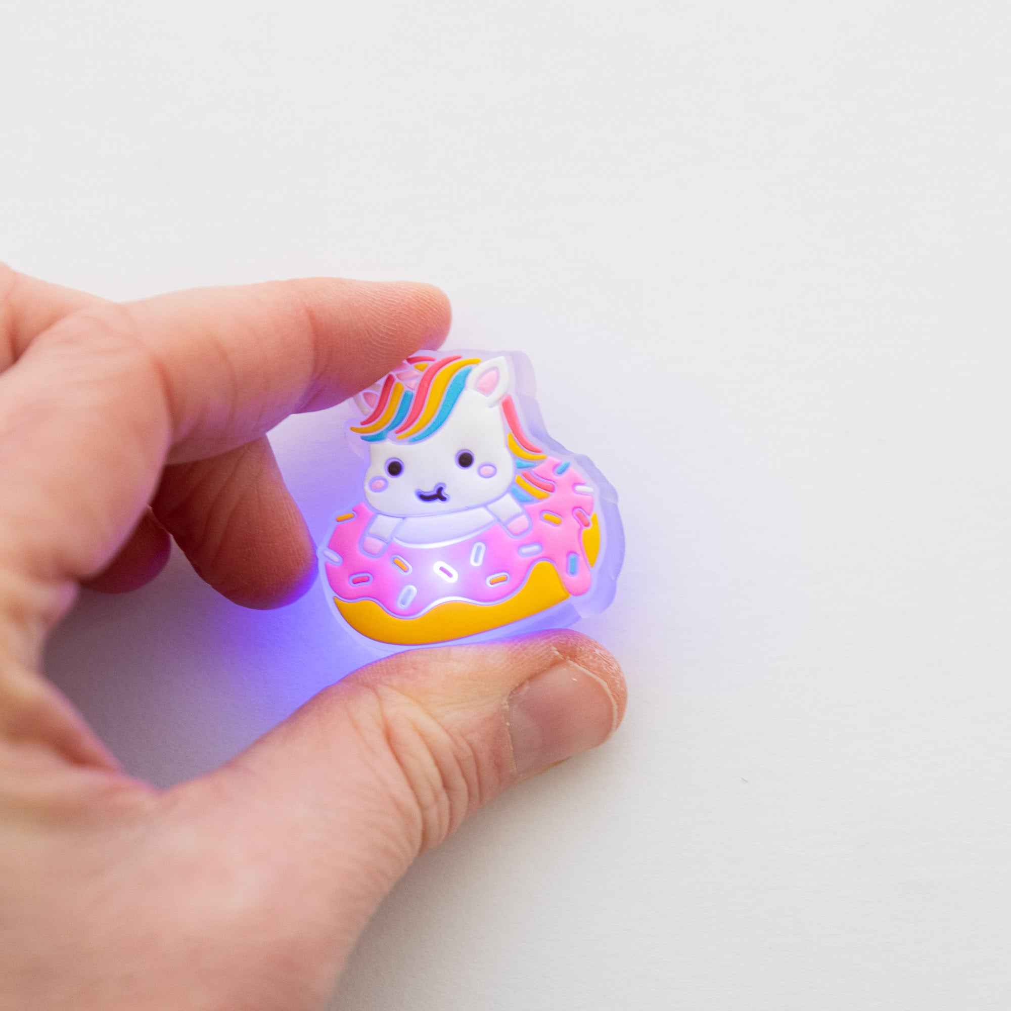 Charm LED Lumineux pour Crocs Licorne Donut