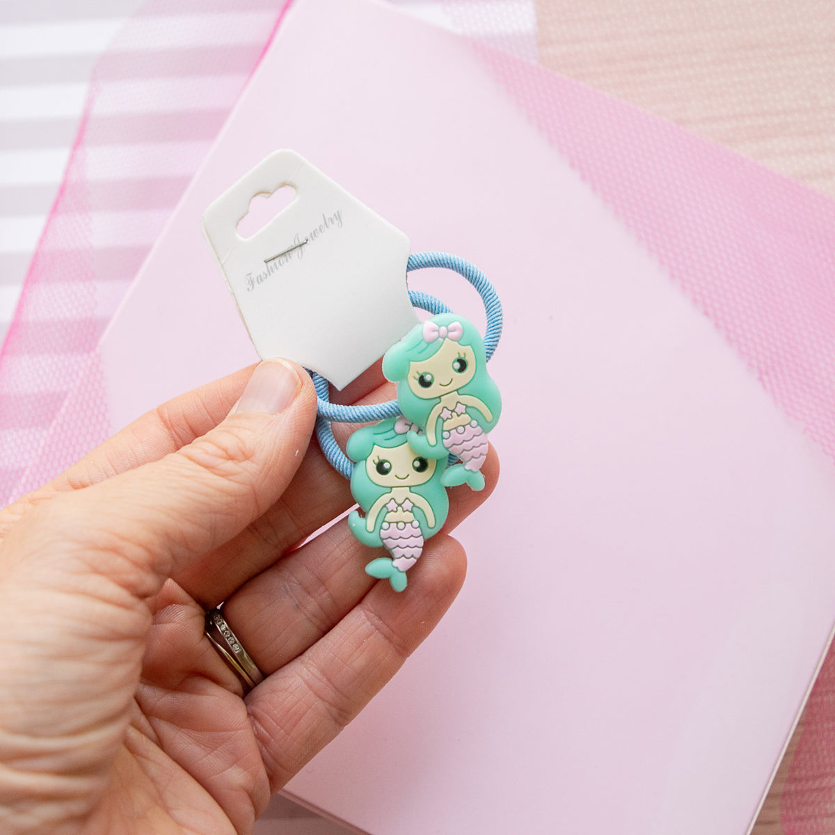 Lot de 2 élastiques Cheveux Kawaii Sirène