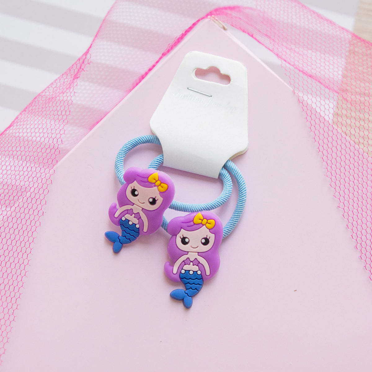 Lot de 2 élastiques Cheveux Kawaii Sirène