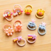 Lot de 10 élastiques Kawaii - Arc-en-ciel & Cie