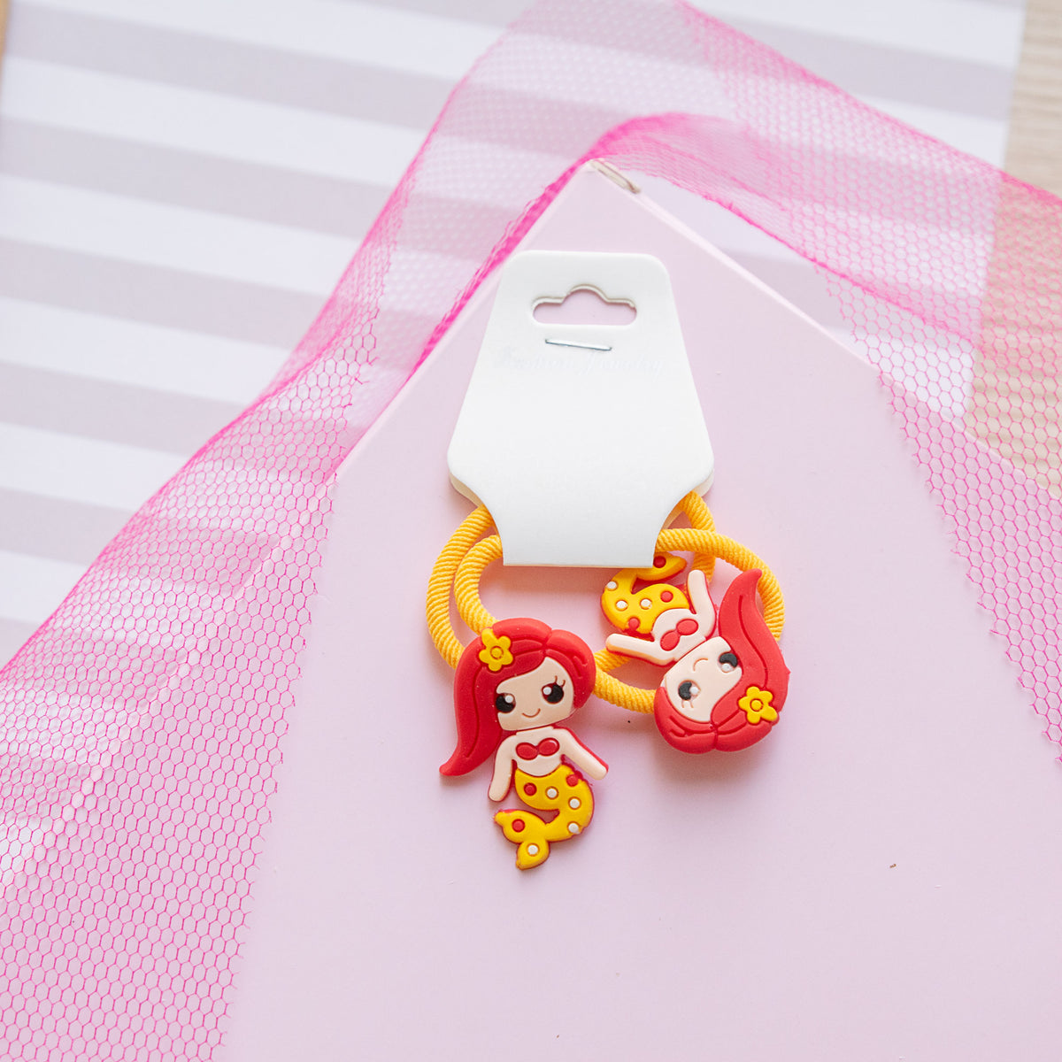 Lot de 2 élastiques Cheveux Kawaii Sirène