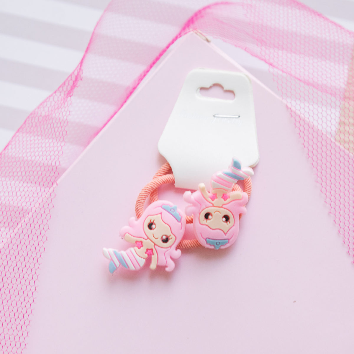 Lot de 2 élastiques Cheveux Kawaii Sirène