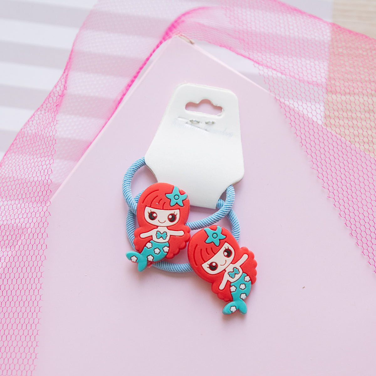 Lot de 2 élastiques Cheveux Kawaii Sirène
