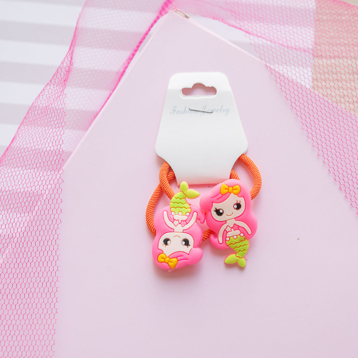 Lot de 2 élastiques Cheveux Kawaii Sirène
