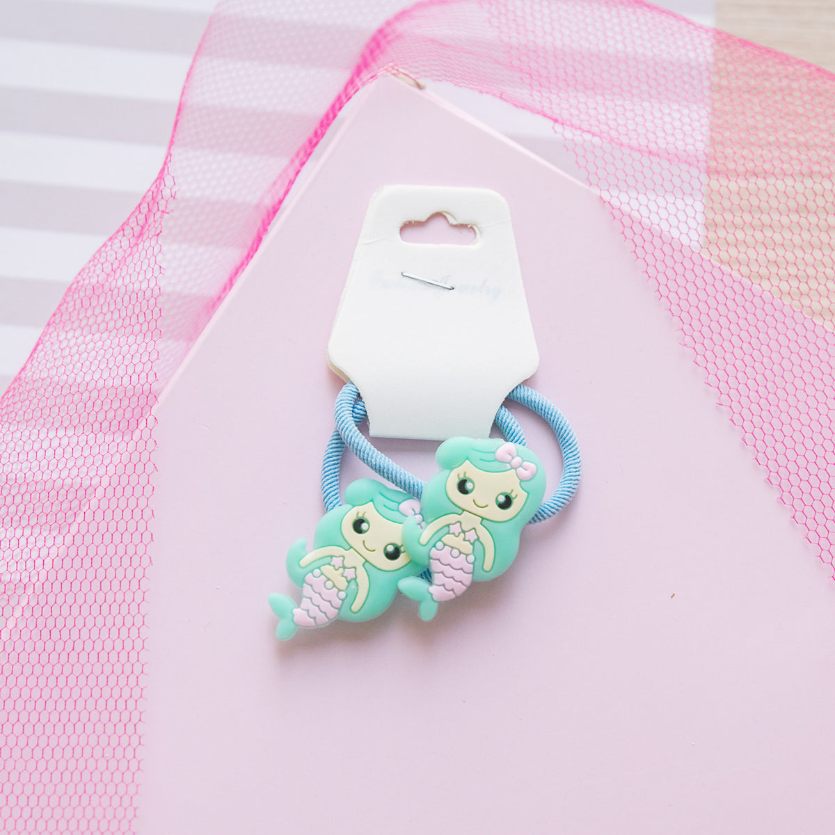 Lot de 2 élastiques Cheveux Kawaii Sirène