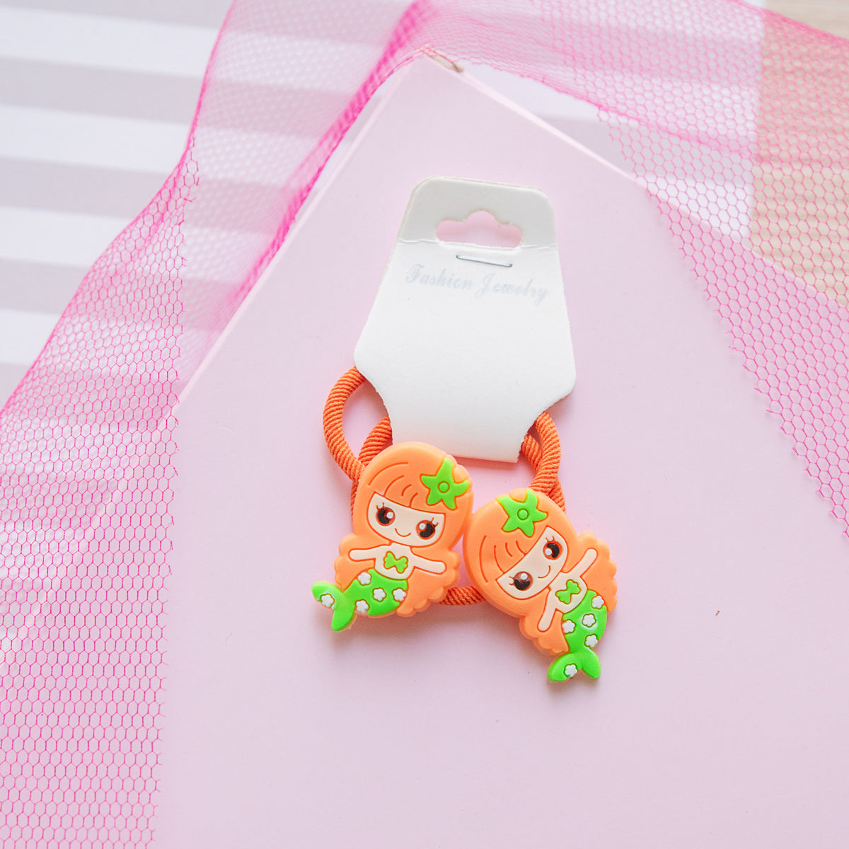 Lot de 2 élastiques Cheveux Kawaii Sirène