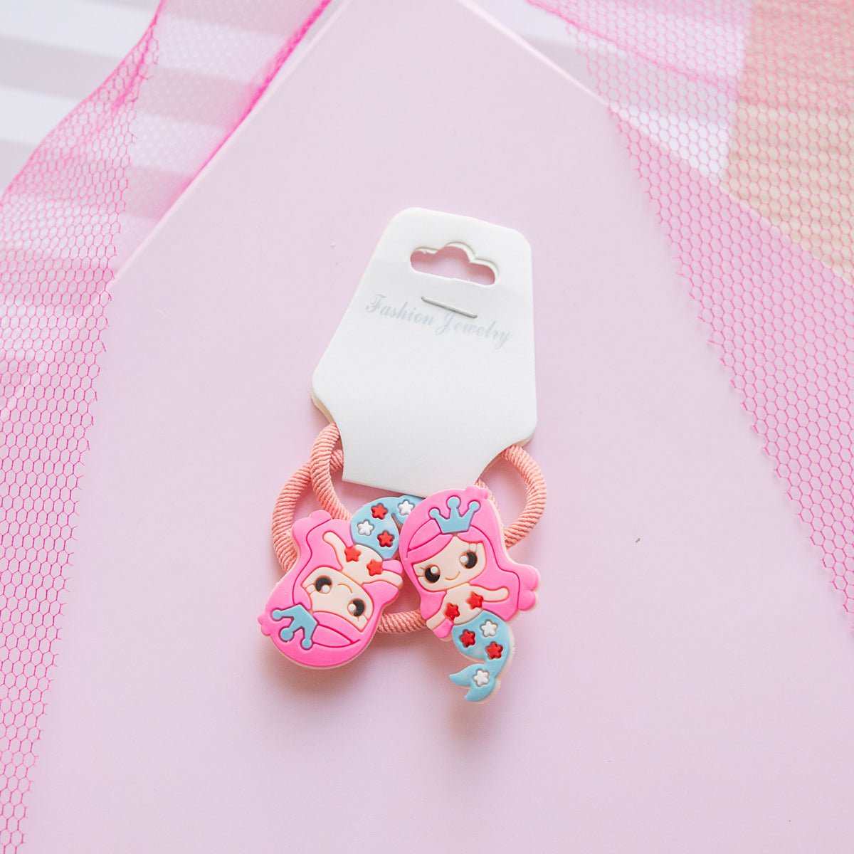 Lot de 2 élastiques Cheveux Kawaii Sirène