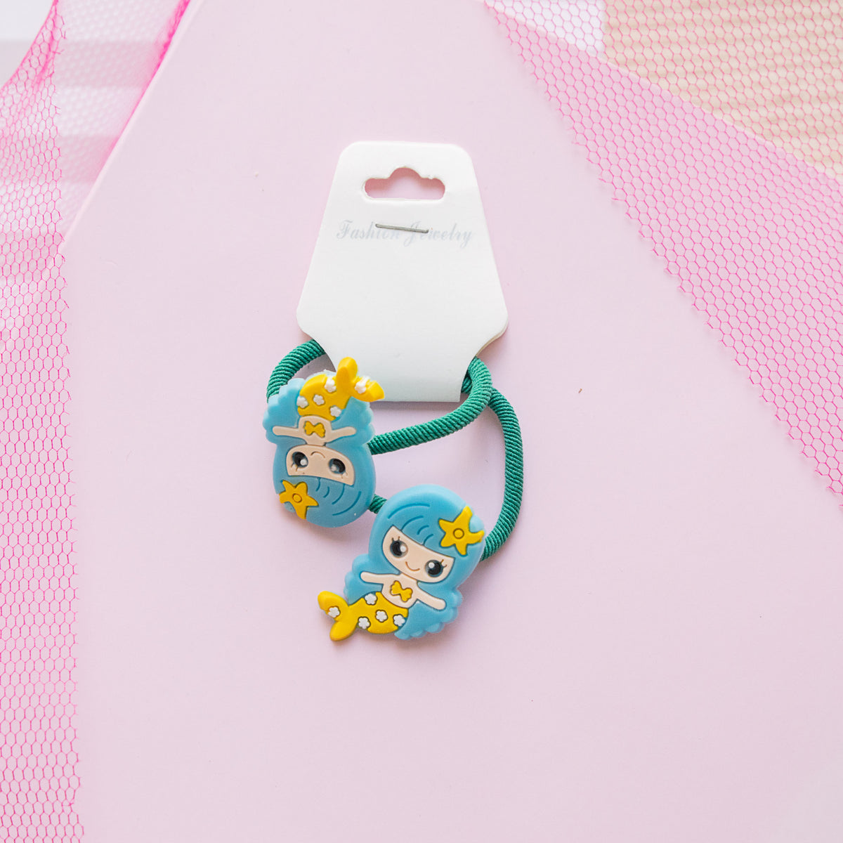 Lot de 2 élastiques Cheveux Kawaii Sirène