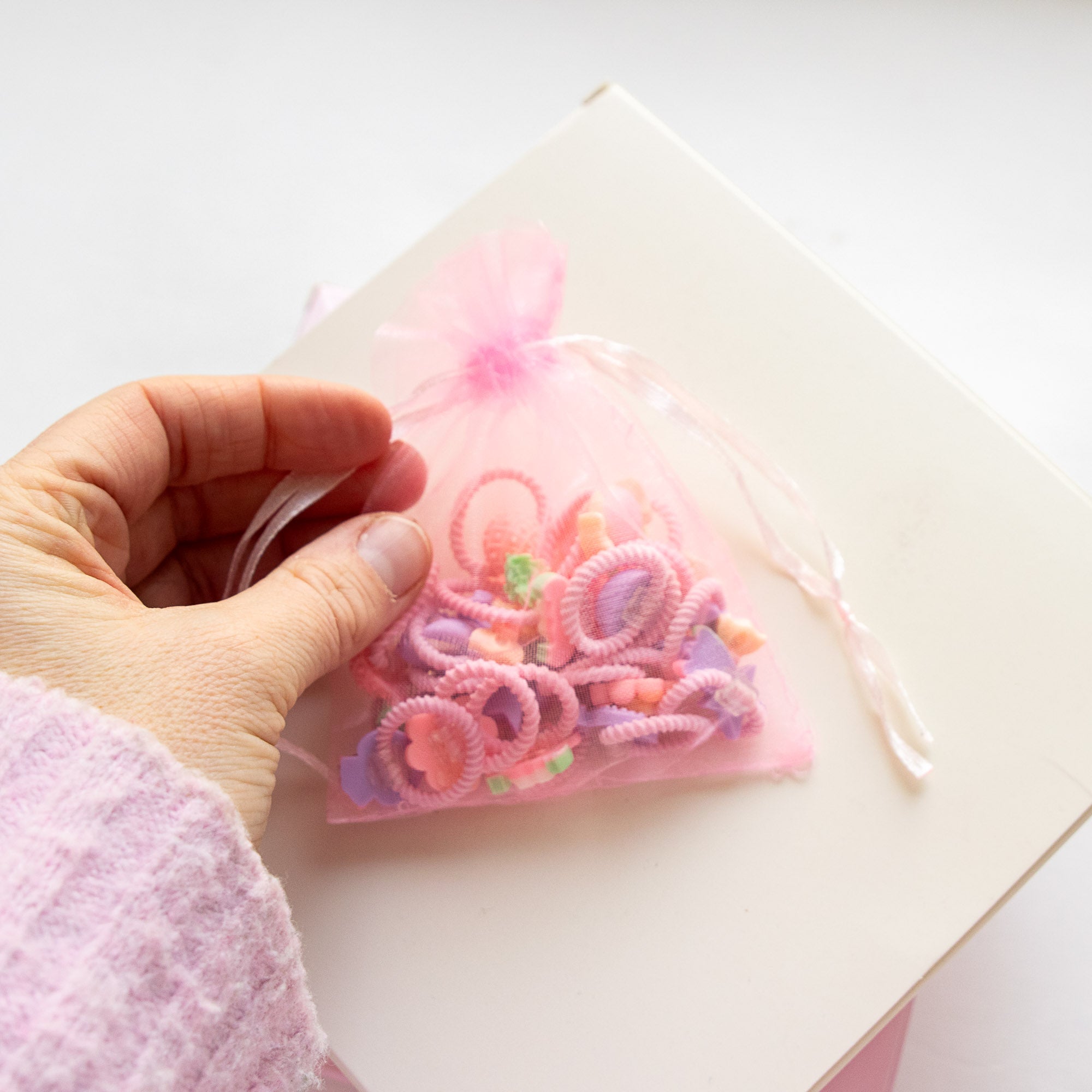 Lot de 20 élastiques Cheveux – Assortiment Pastel