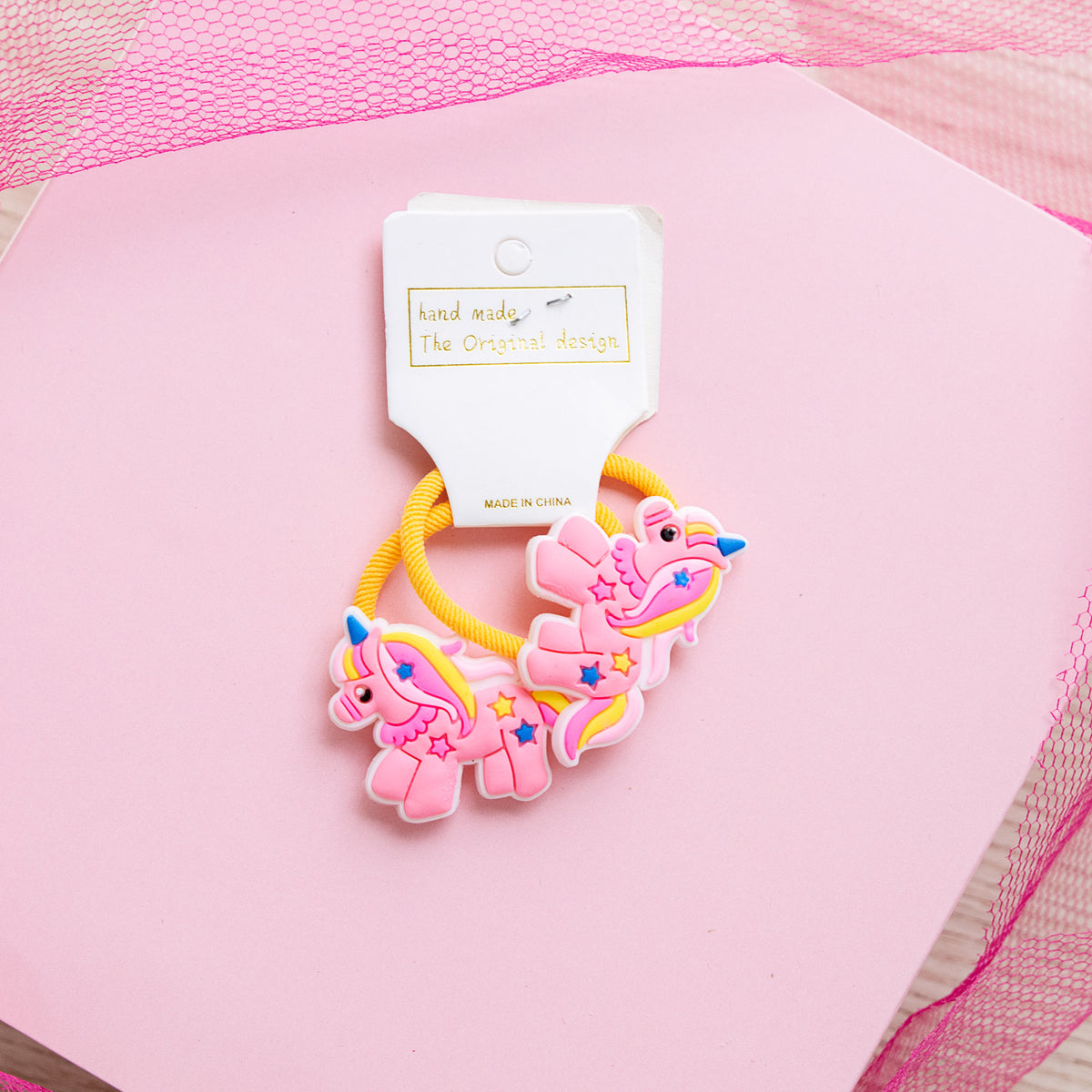 Lot de 2 élastiques Cheveux Kawaii Licorne