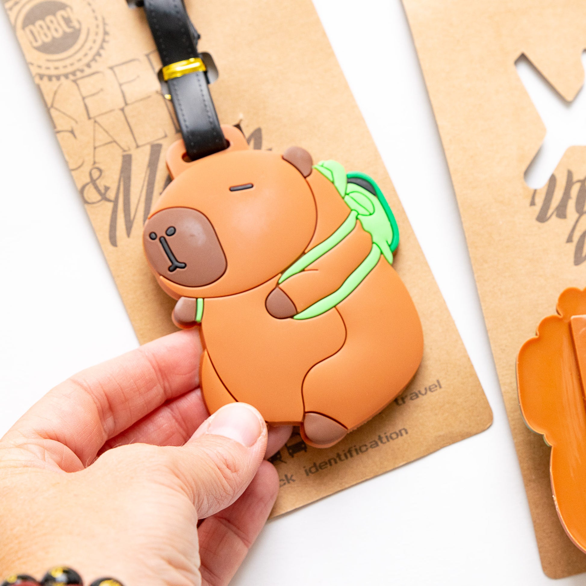 Capybara Gepäckanhänger und Rucksack