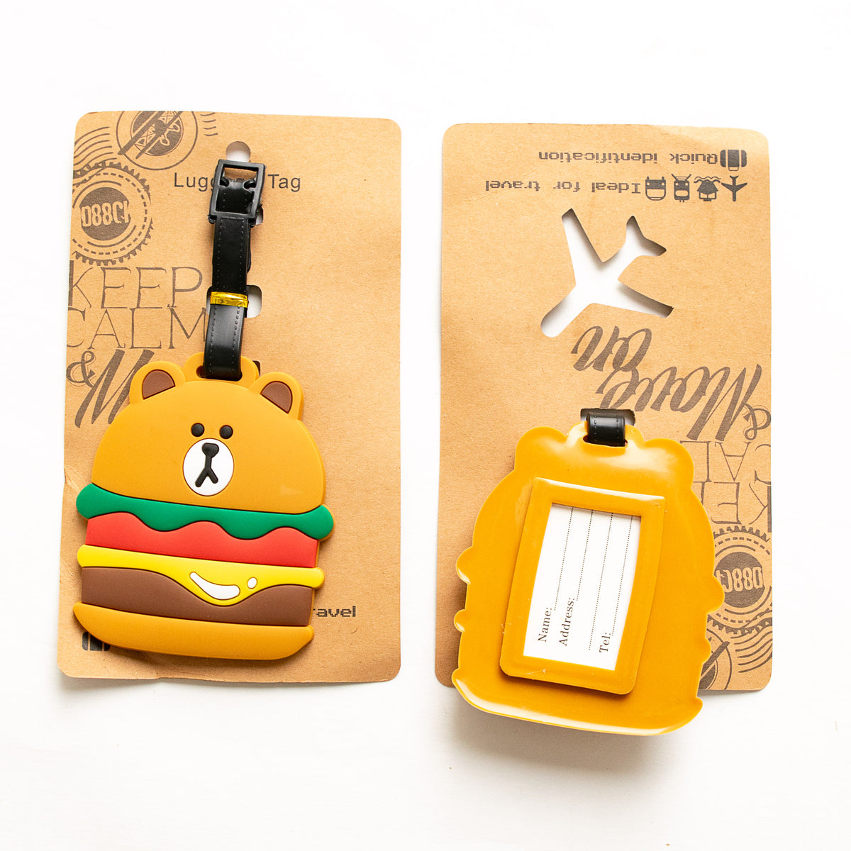 Ourson Burger Kofferanhänger