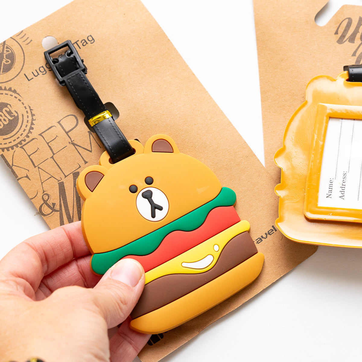 Ourson Burger Kofferanhänger