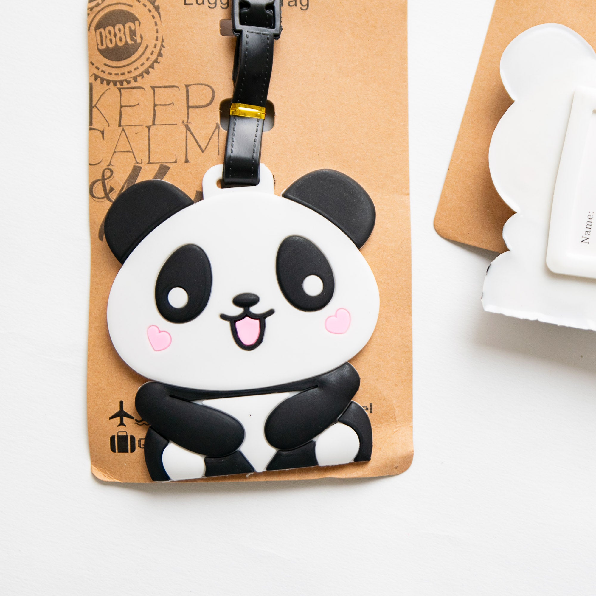 Etiquette à Bagage Panda Coeur