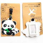 Etiquette à Bagage Maman Panda & son bébé