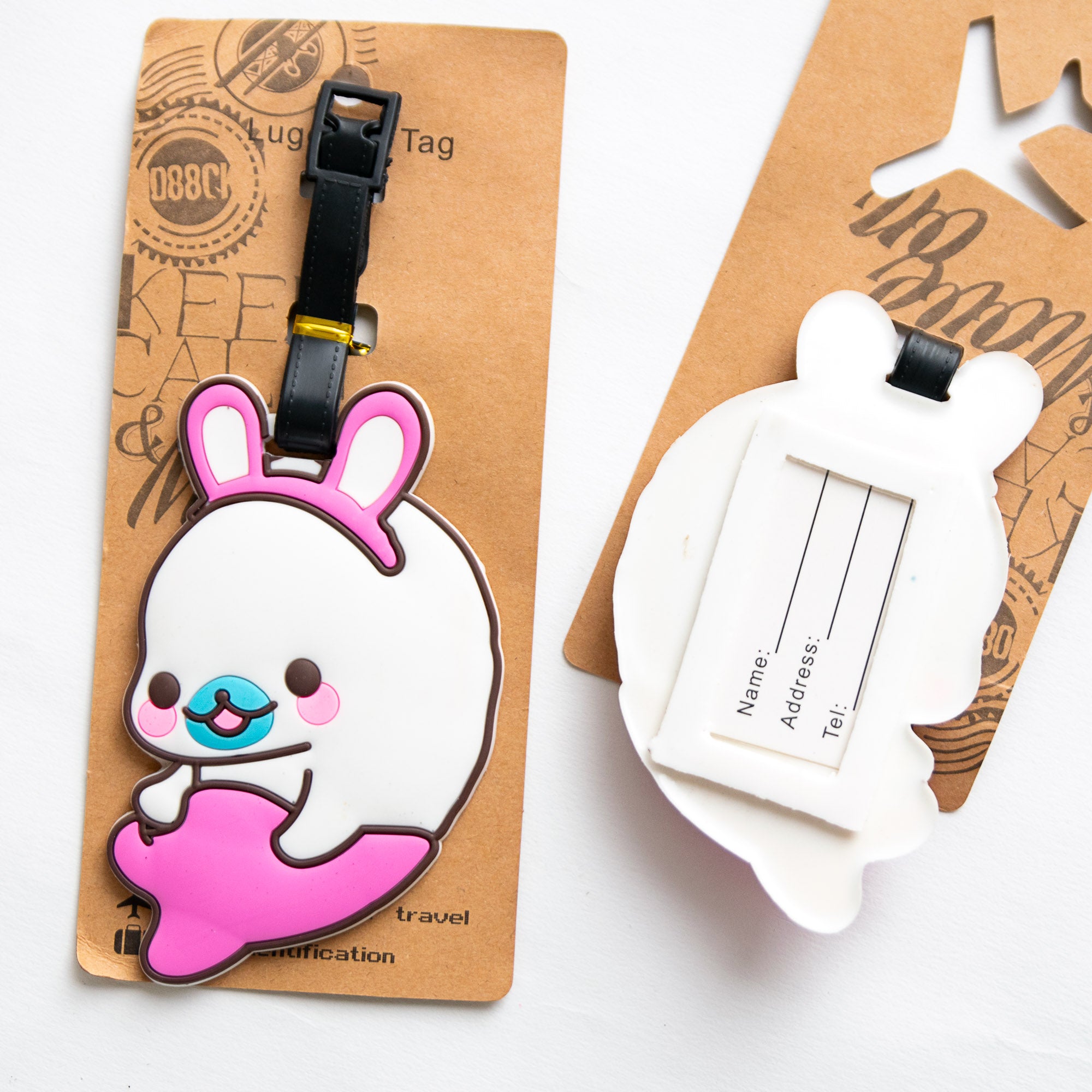 Etiquette à Bagage Phoque Lapin