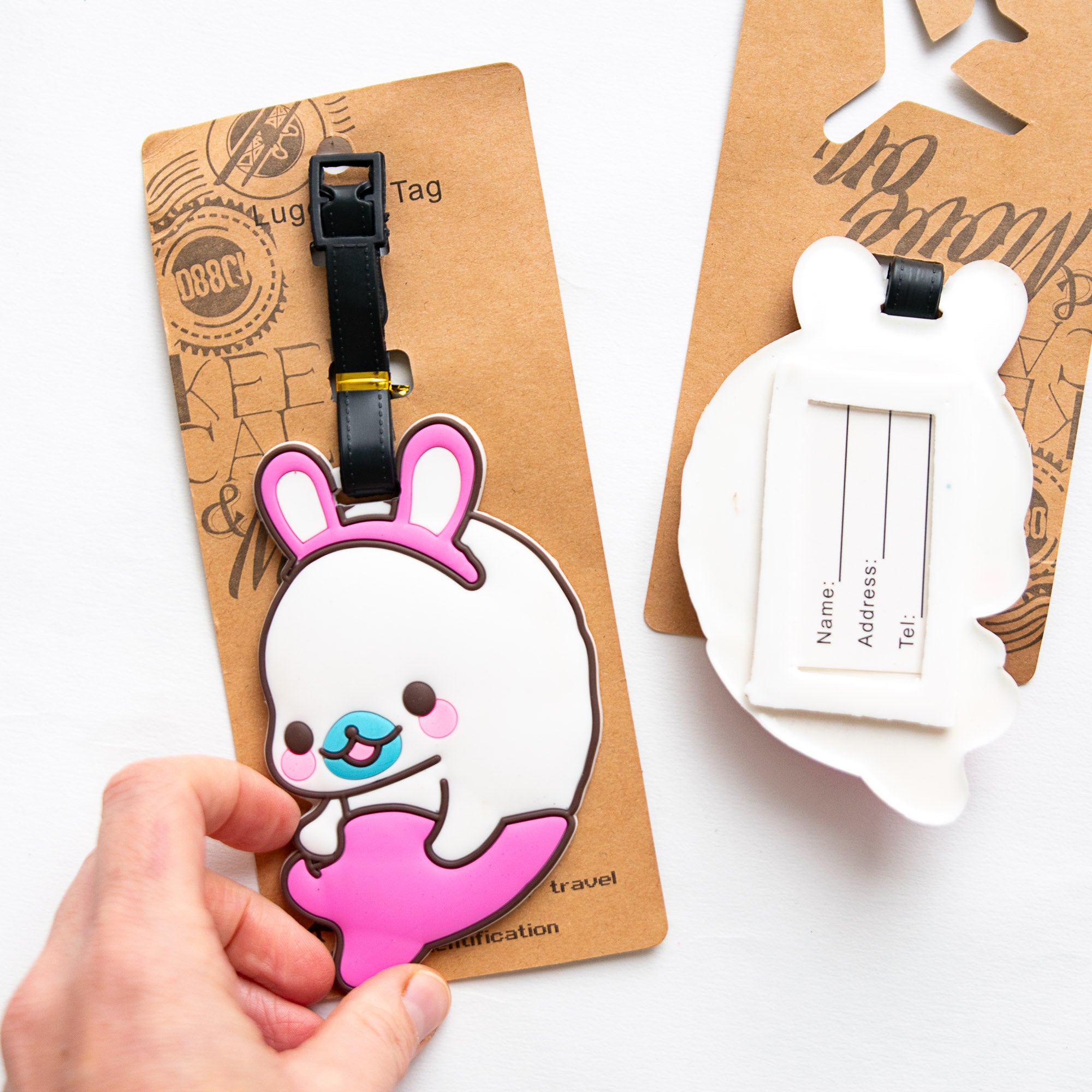 Etiquette à Bagage Phoque Lapin