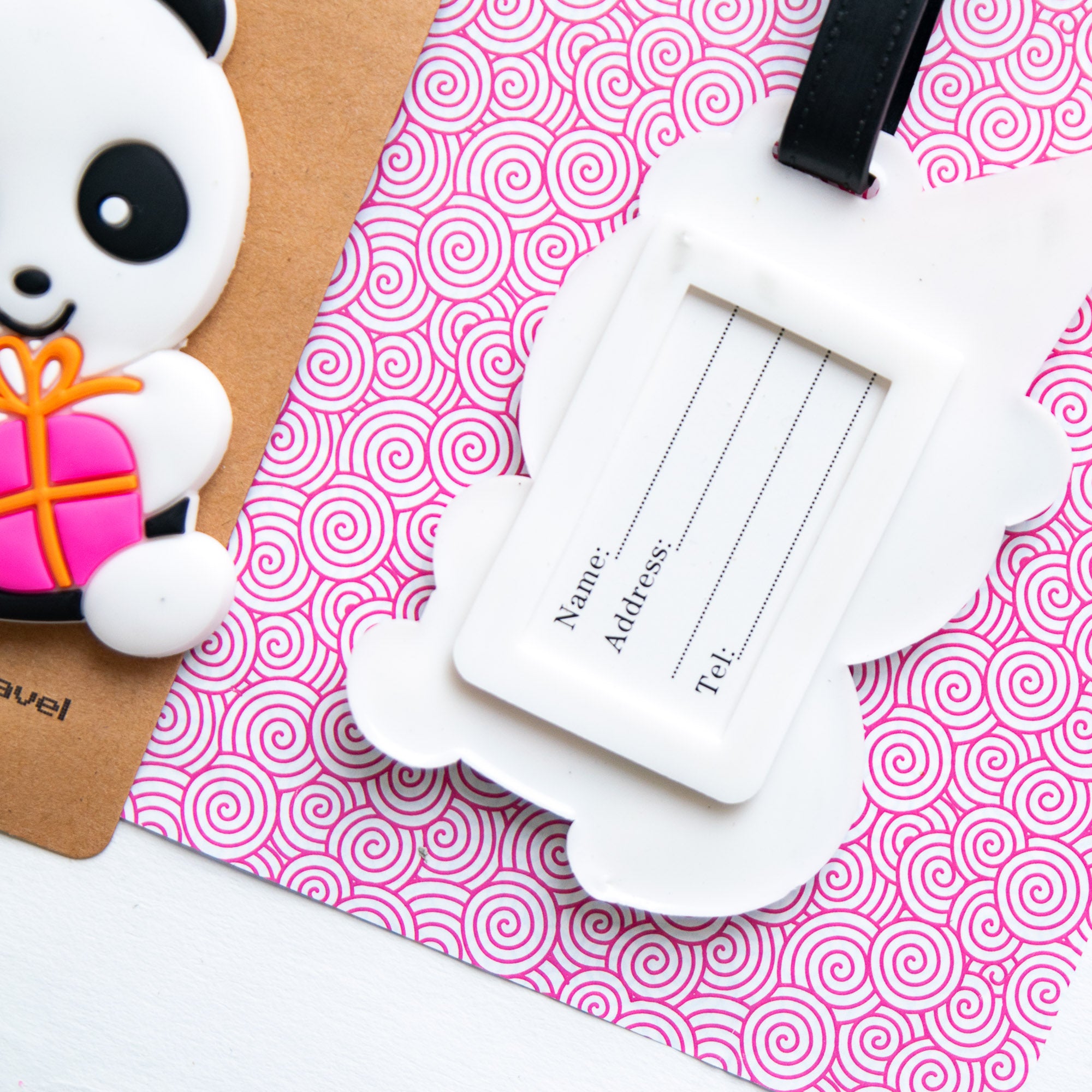 Etiquette à Bagage Panda Anniversaire