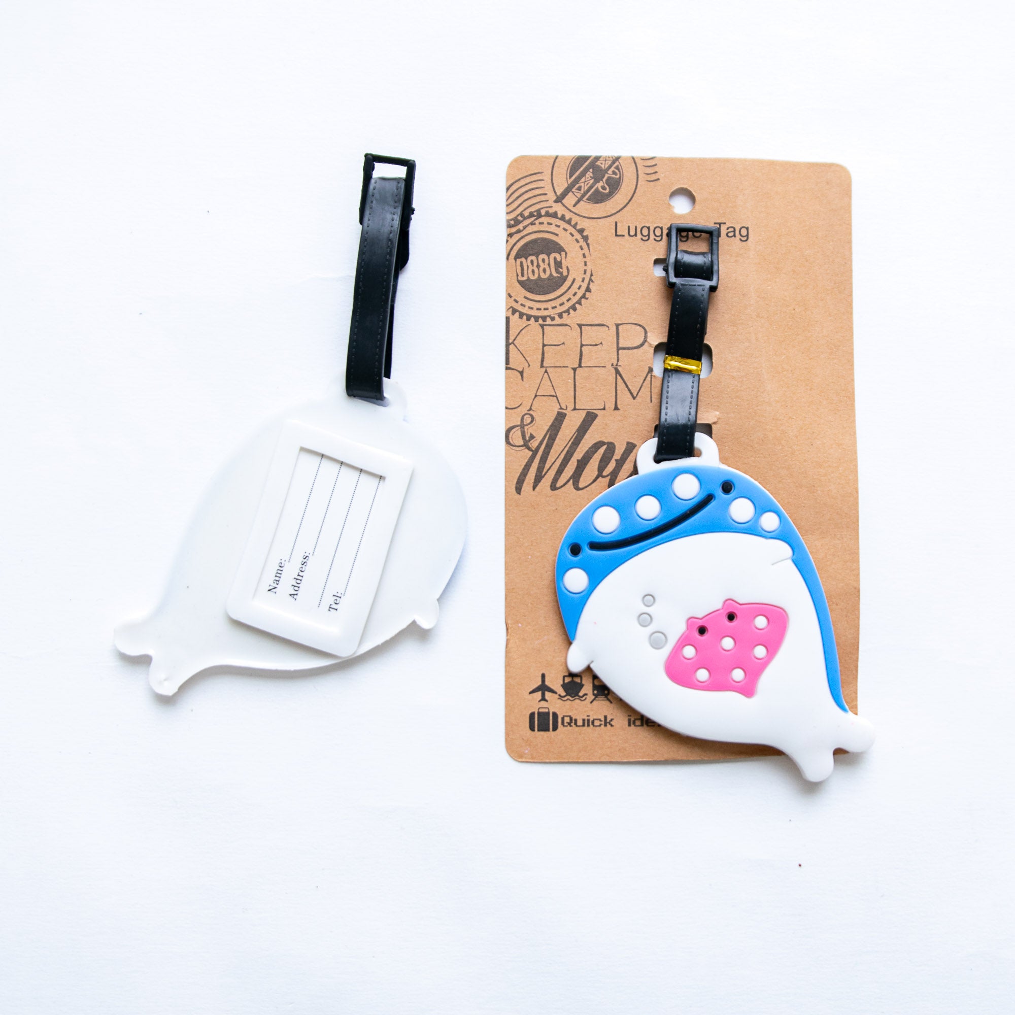 Etiquette à Bagage Baleine & Petite Raie