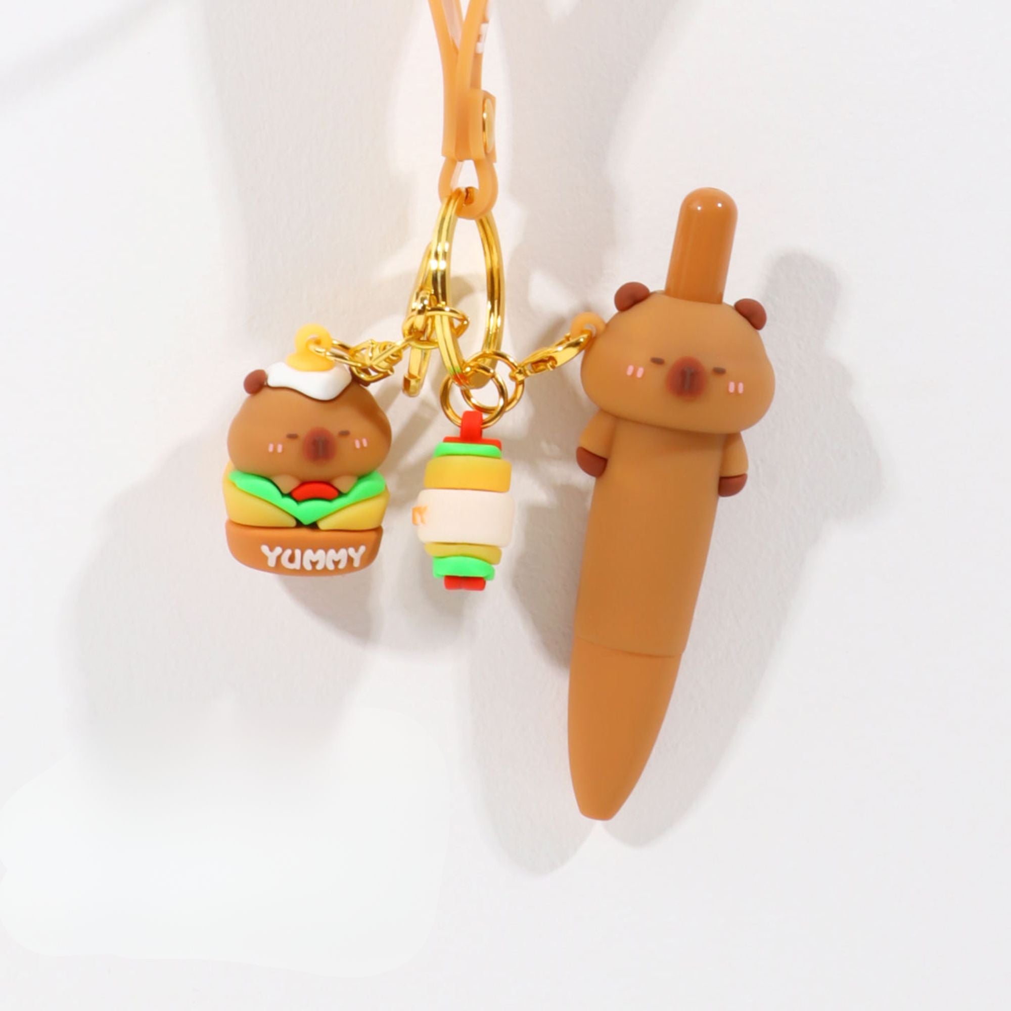 Stylo Porte-clés Kawaii Capybara Wrap