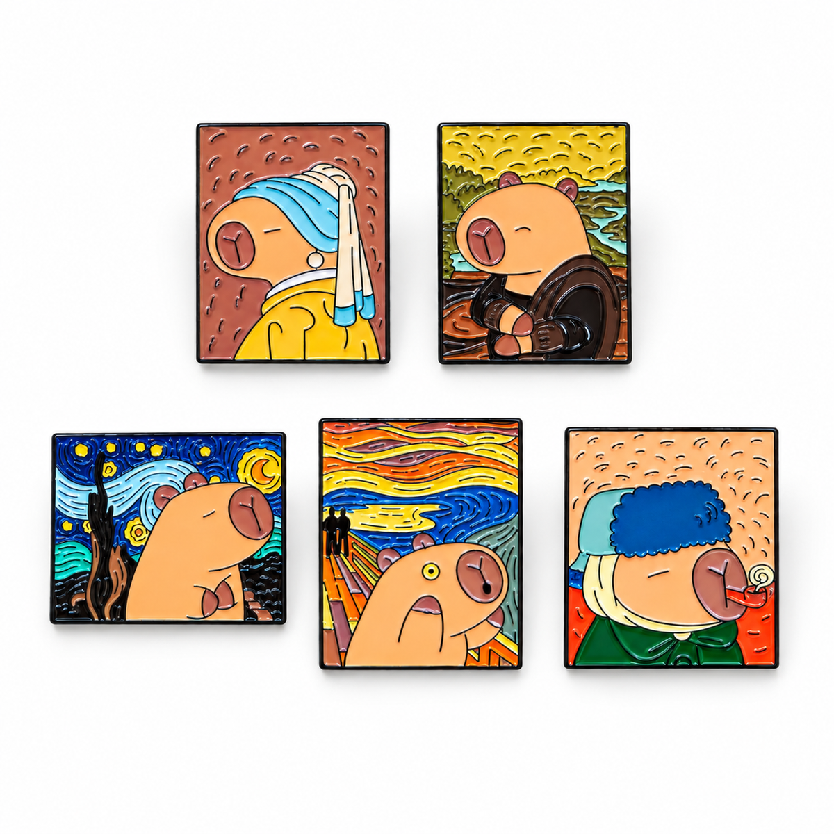 Pin's Capybara & Oeuvre d'Art