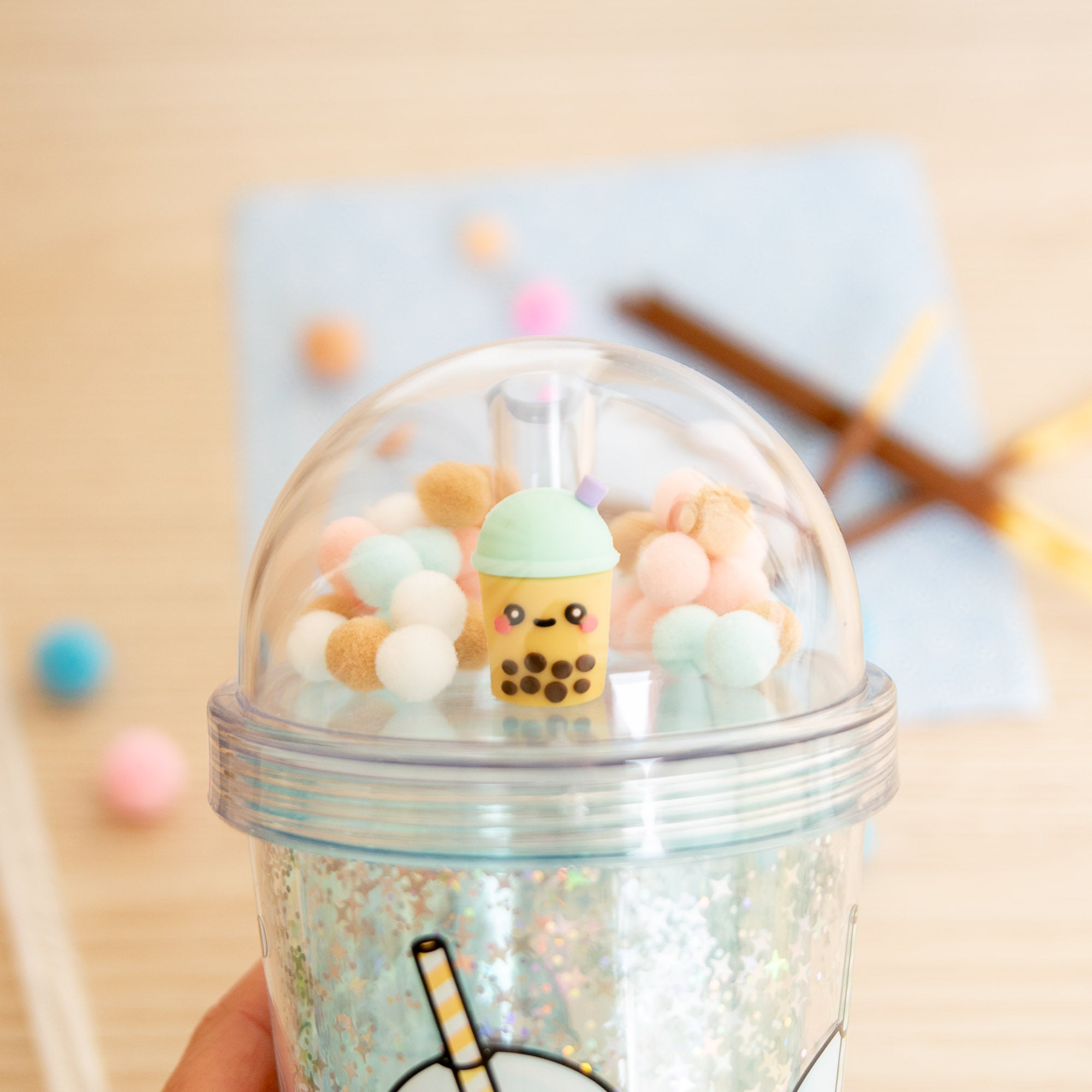 Gobelet Incassable avec Paille - Bubble Tea- 500 ml