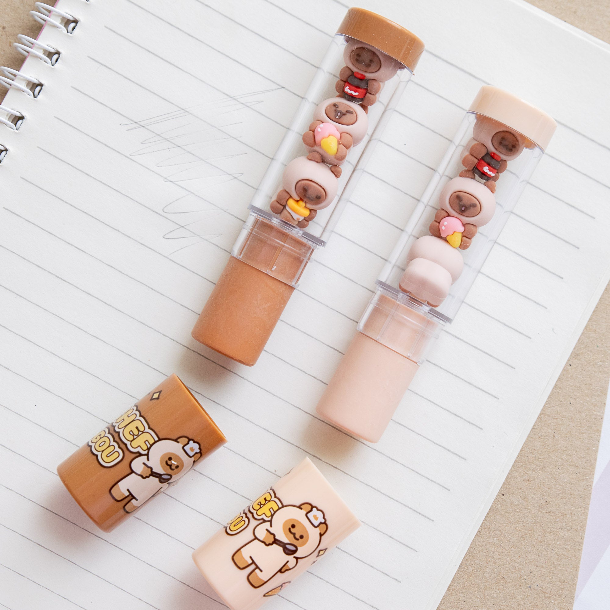 Gomme Kawaii Mini Figurine Doggy Cat