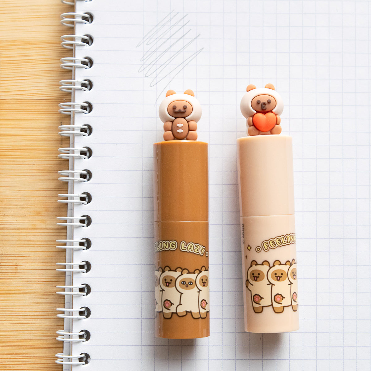 Gomme Lipstick avec Figurine Rétractable - Doggy Cat