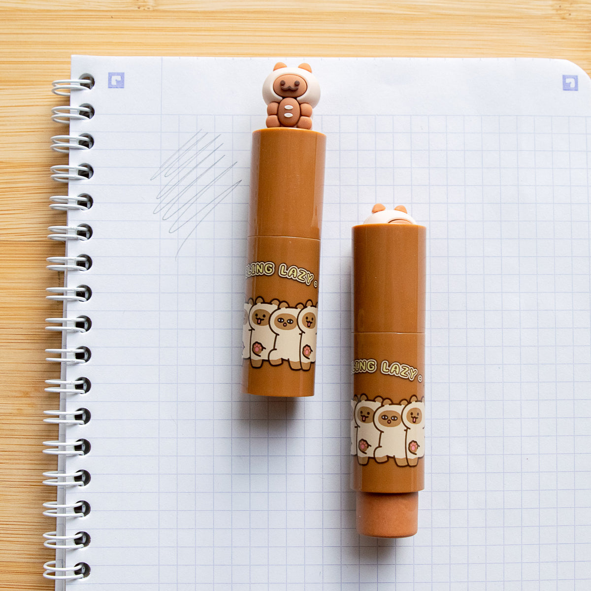 Gomme Lipstick avec Figurine Rétractable - Doggy Cat