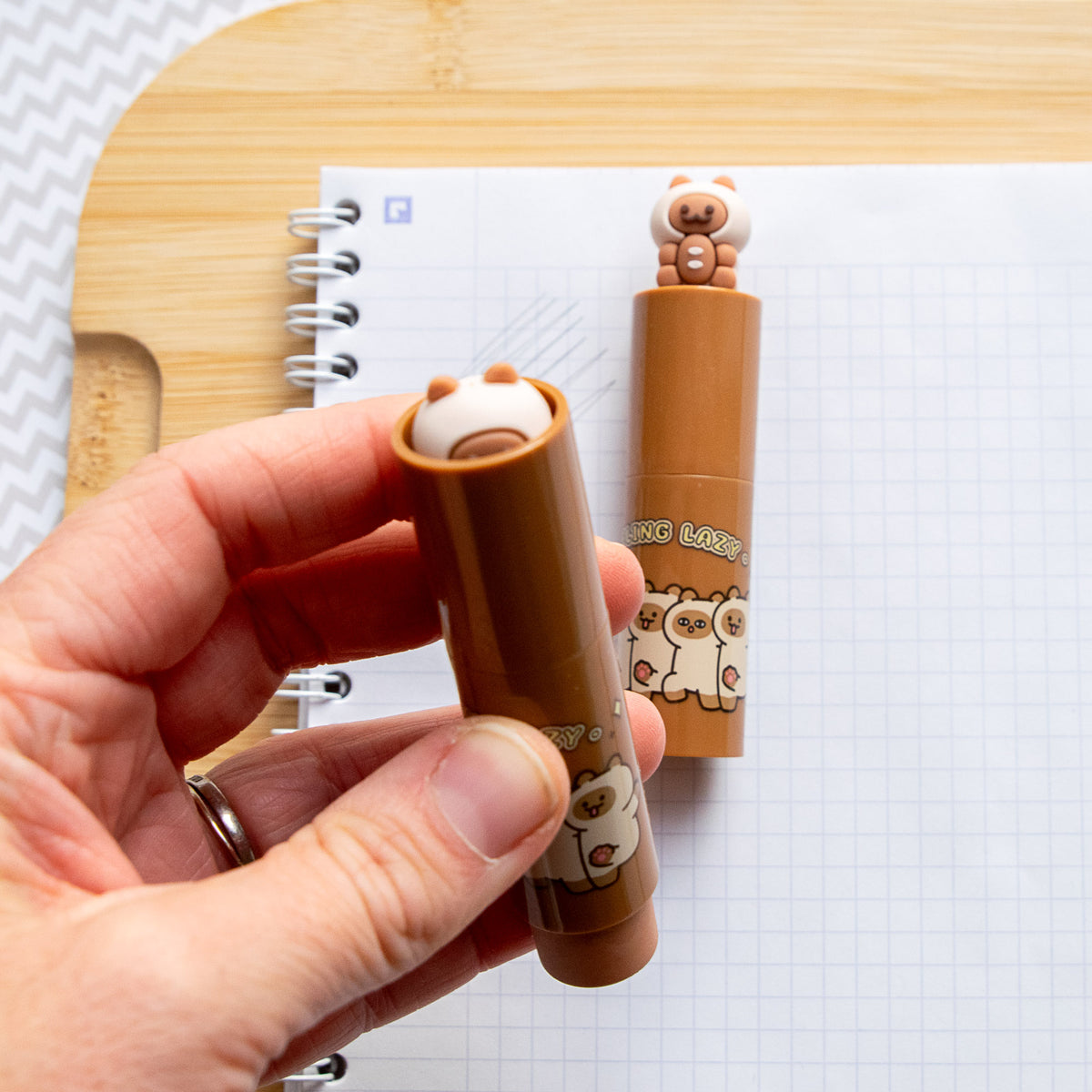 Gomme Lipstick avec Figurine Rétractable - Doggy Cat