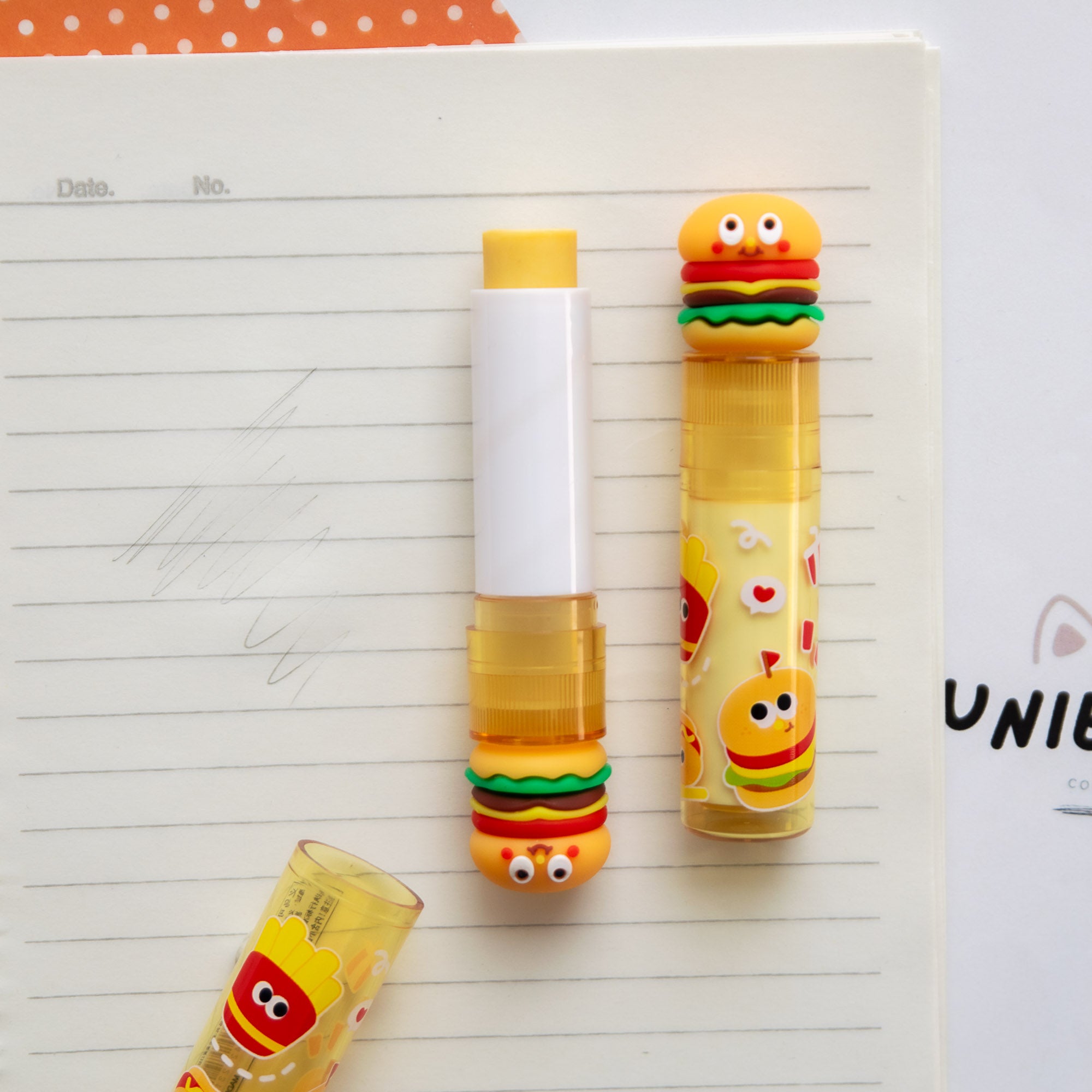 Kawaii Cheeseburger Lippenstift-Radierer