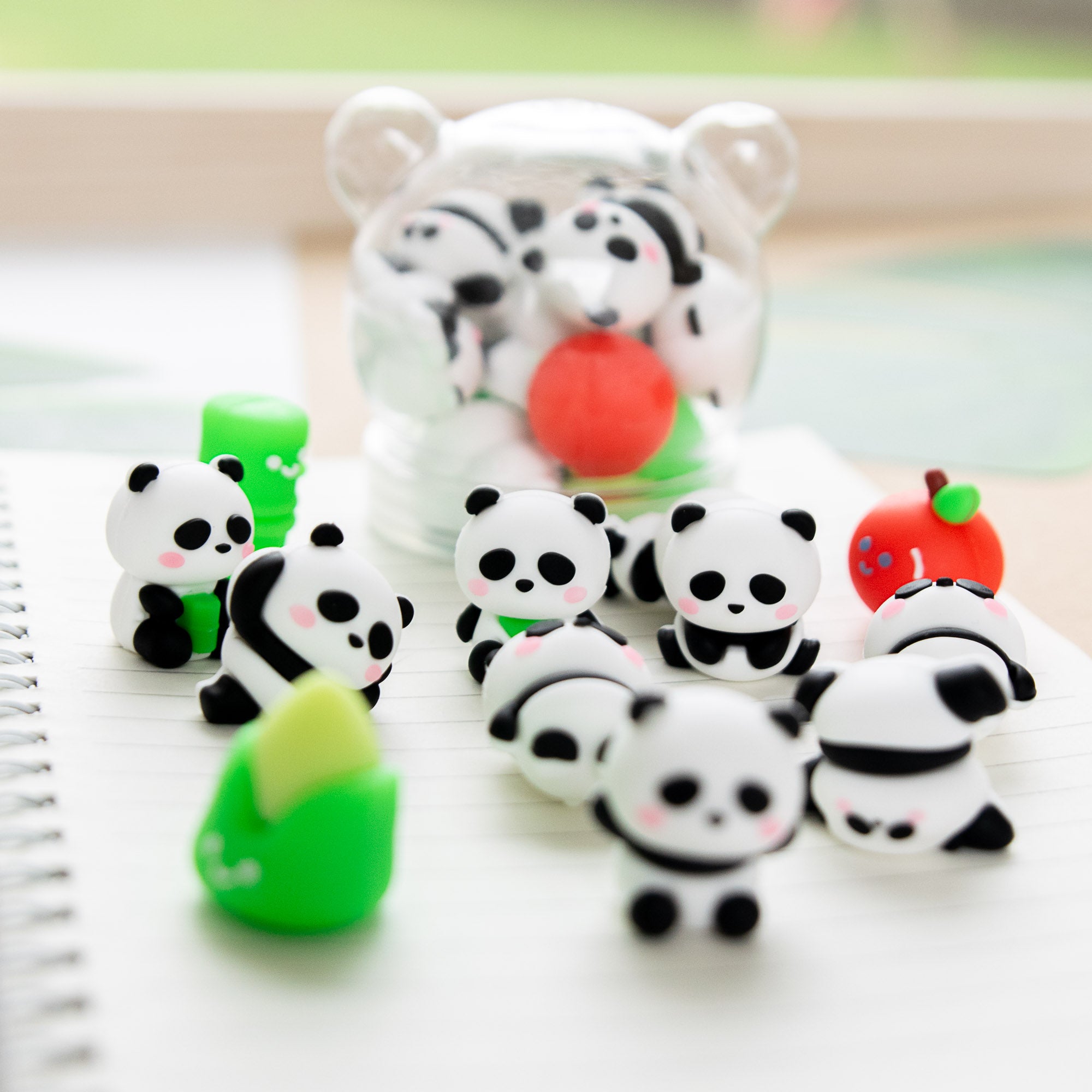 Mini-Kawaii-Tier-Radiergummis (x12)